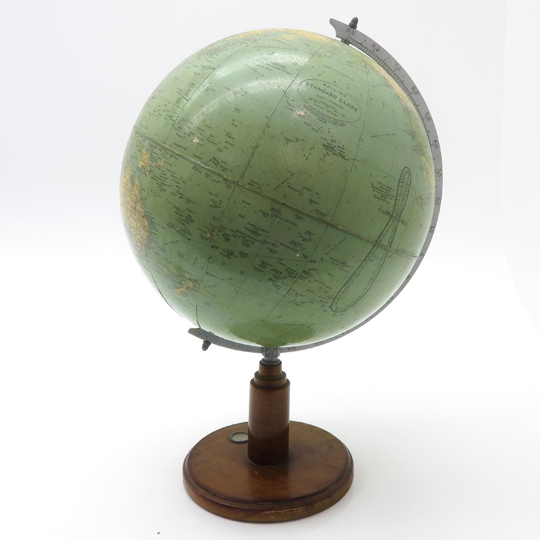 A Philips Standard Globe 1950: 33 cm. in diameter x 52 cm. tall.