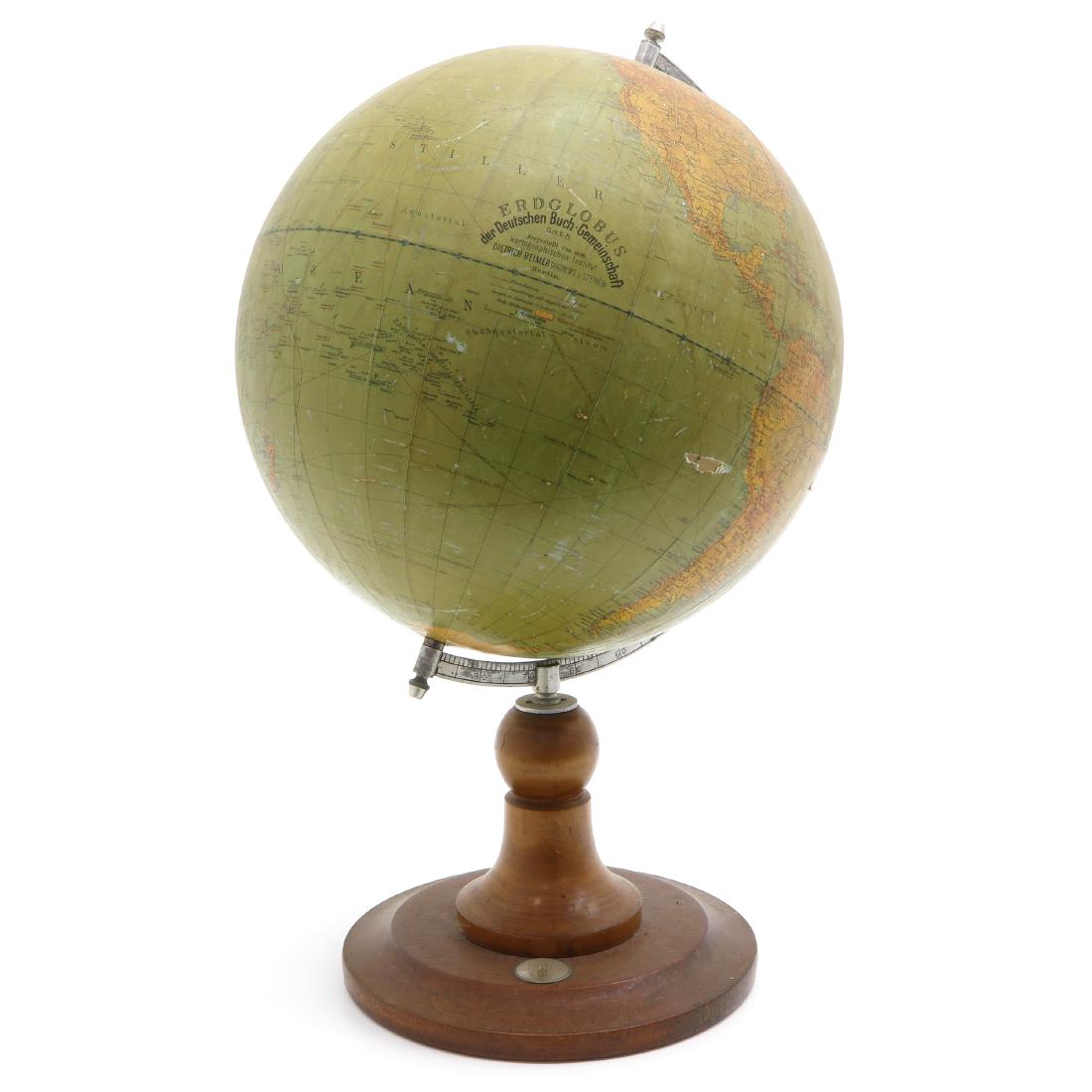 A Dietrich Reimer Erdglobus Globe 1920 (1 of 5)