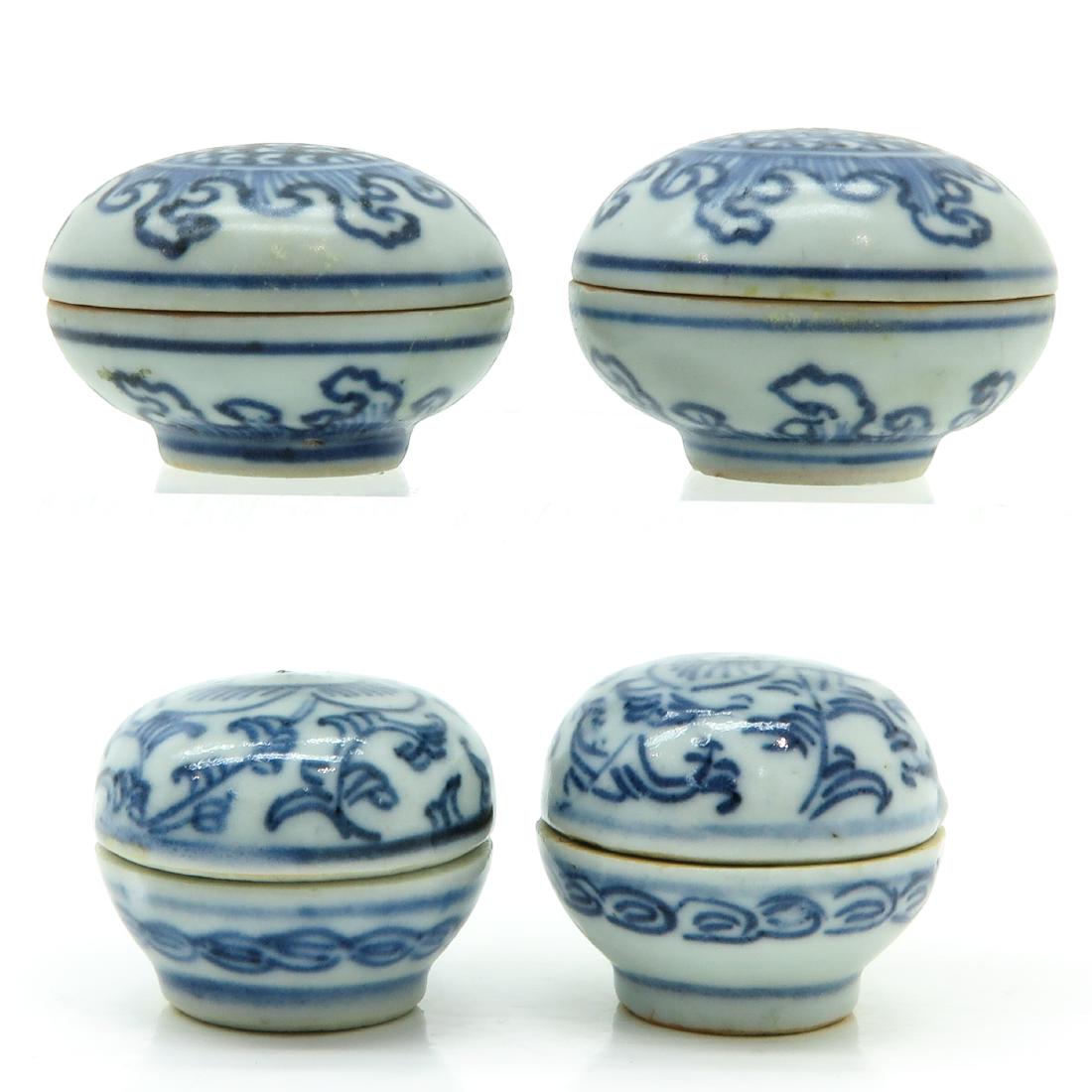 A Lot of 4 Small Covered Boxes (1 of 6)