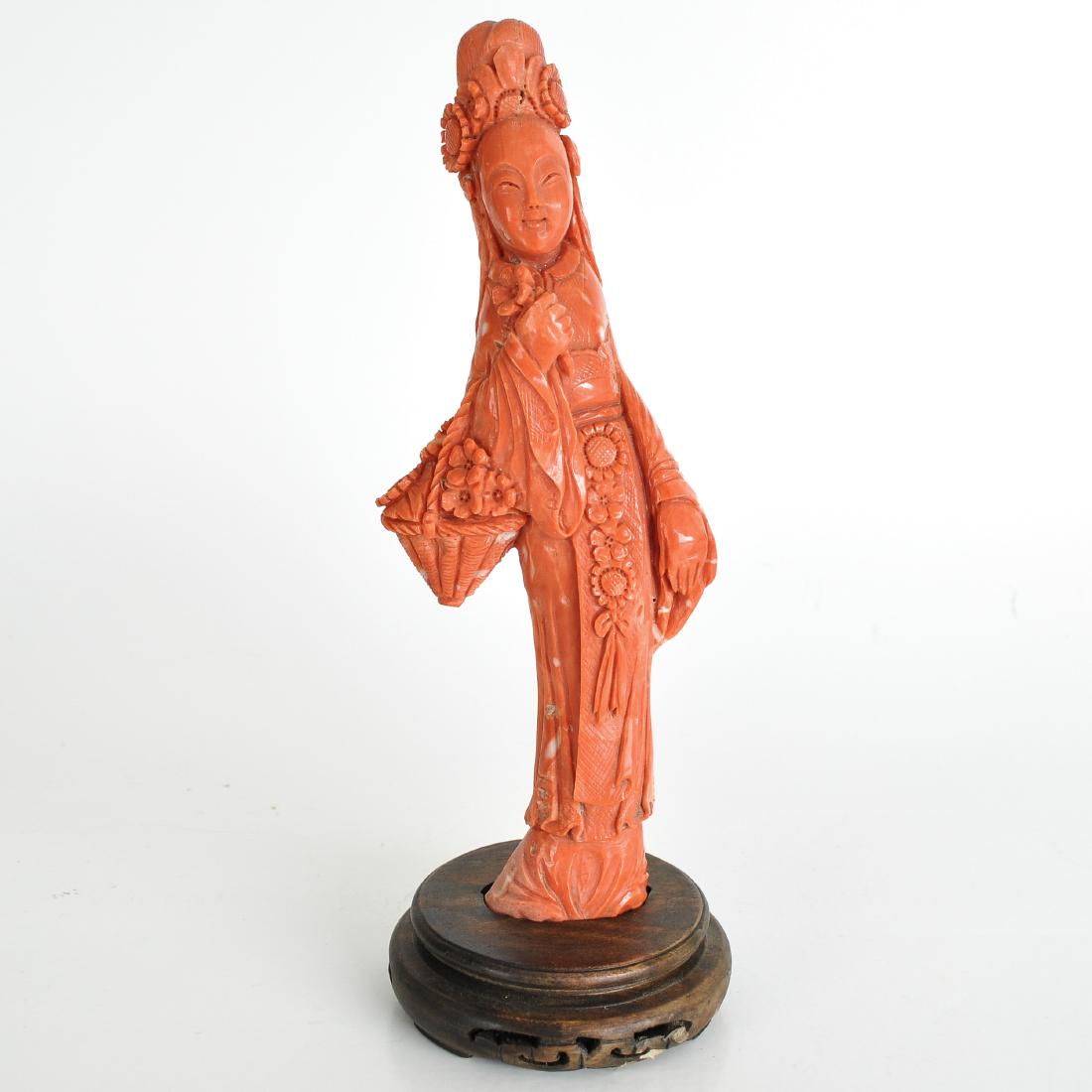 A Carved Red Coral Sculpture (1 of 8)