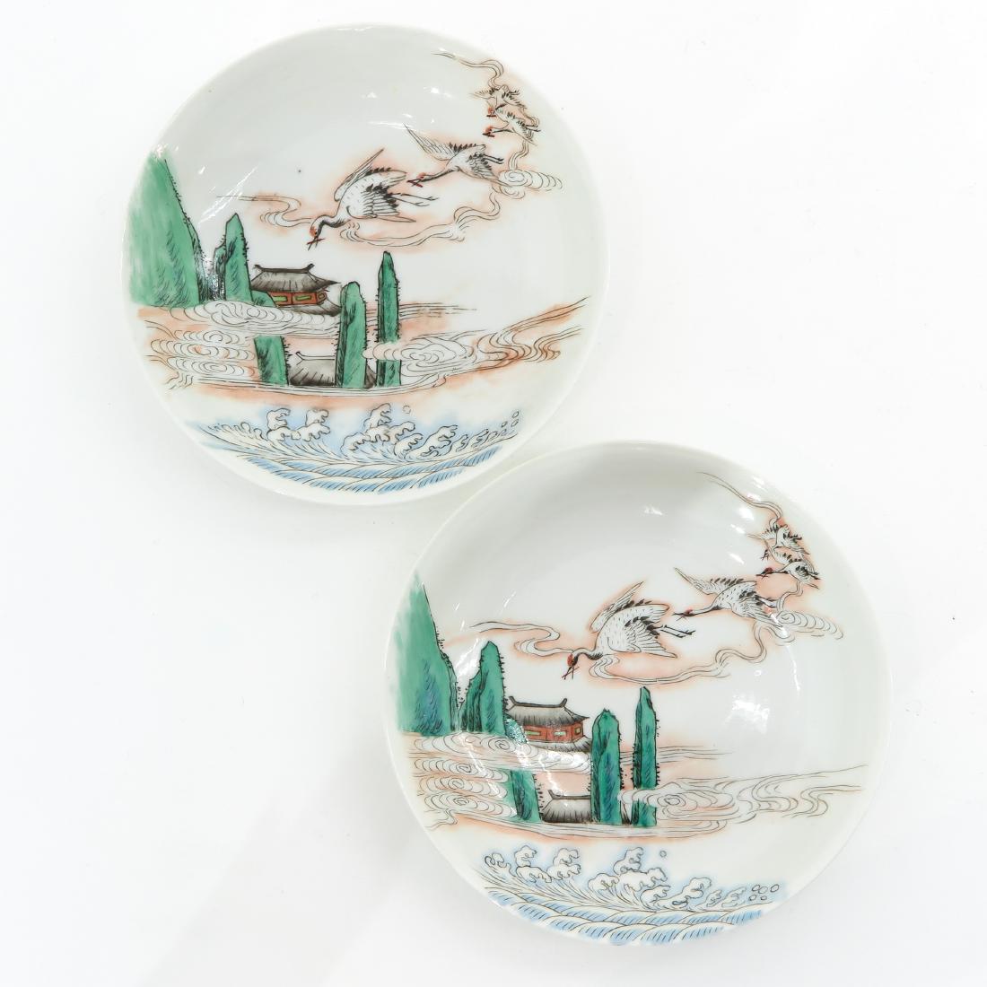 A Pair of Polychrome Small Plates (1 of 5)