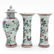 A Famille Rose Decor Three Piece Garniture Set - 2