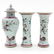 A Famille Rose Decor Three Piece Garniture Set - 3