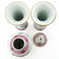 A Famille Rose Decor Three Piece Garniture Set - 5