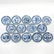 A Series of Fourteen Blue and White Decor Plates