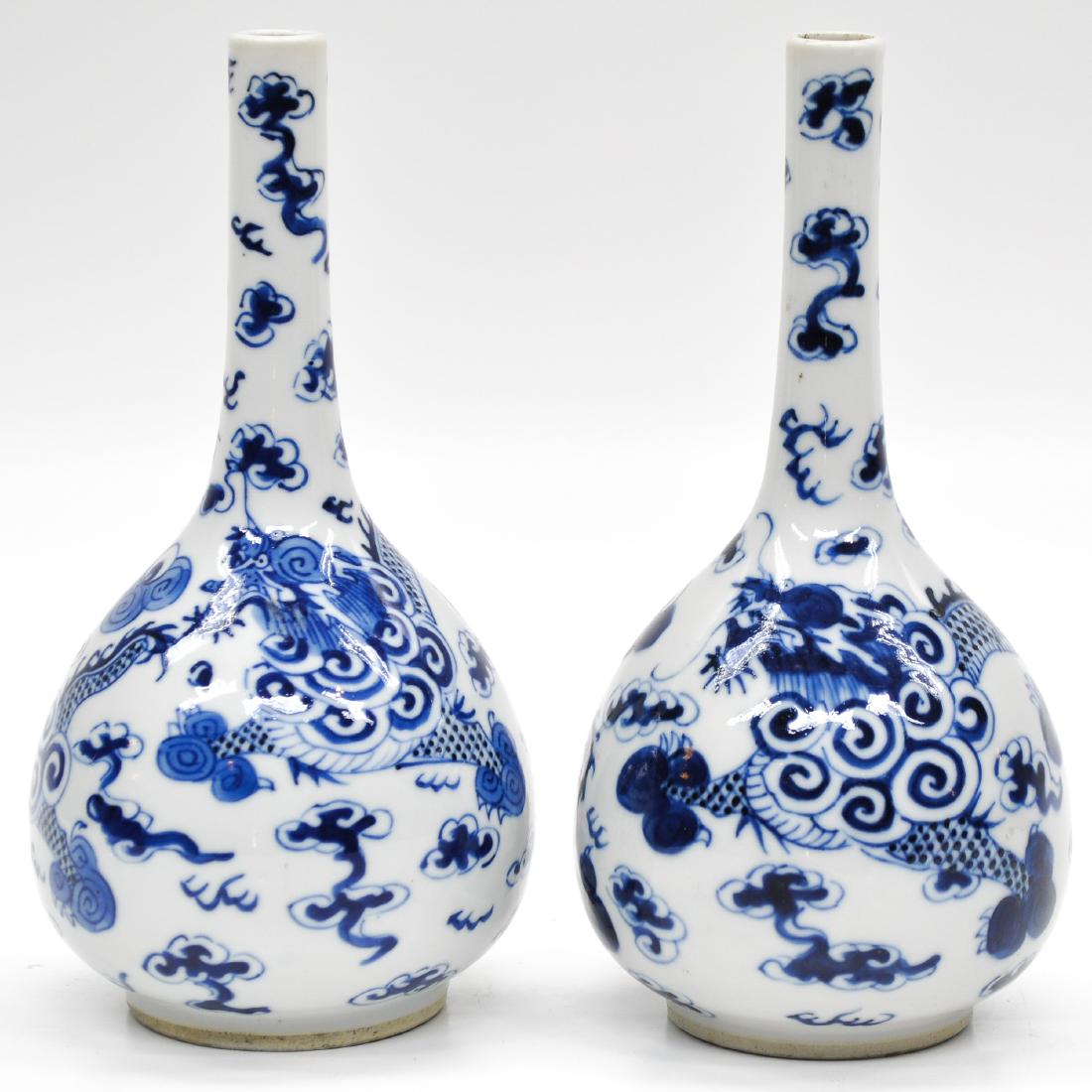 A Pair of Blue and White Decor Vases (1 of 10)