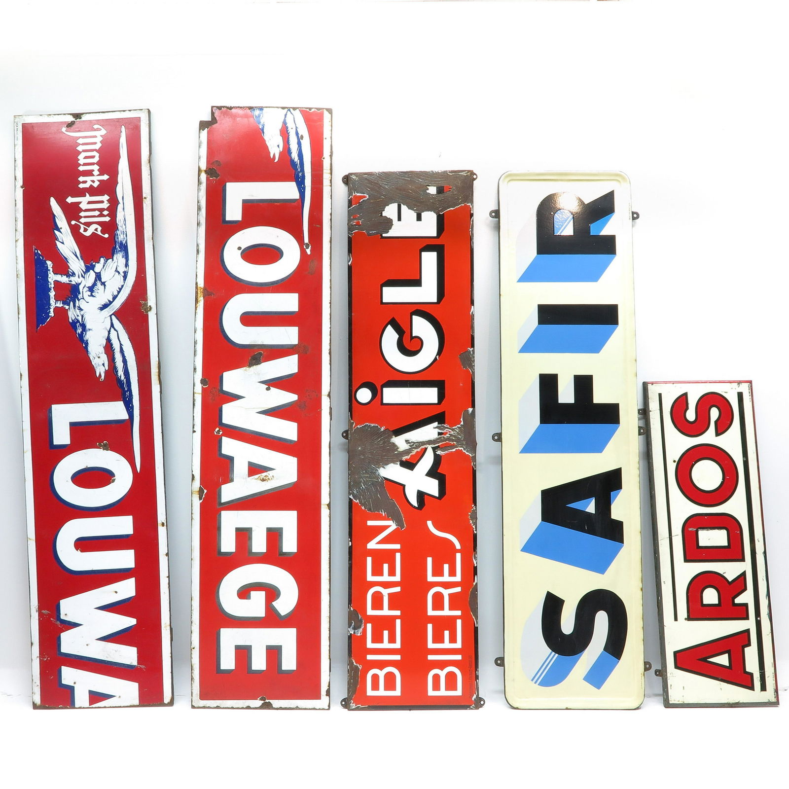 A Collection of Five Vintage Advertising Signs (1 of 7)