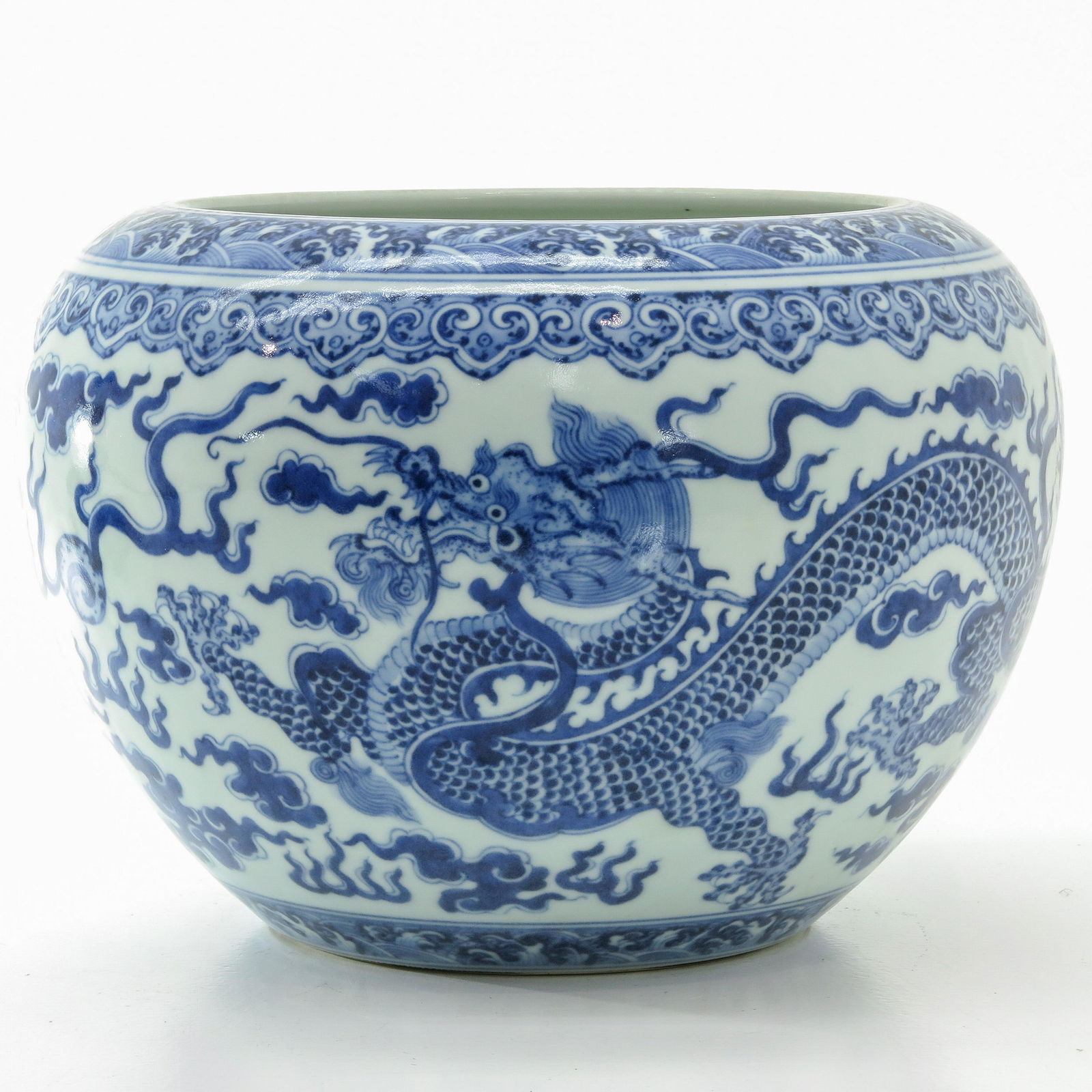 A Blue and White Cache Pot (1 of 9)