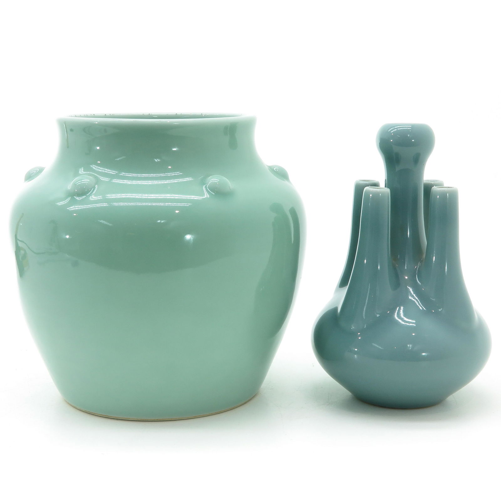 Two Celadon Decor Vases (1 of 8)