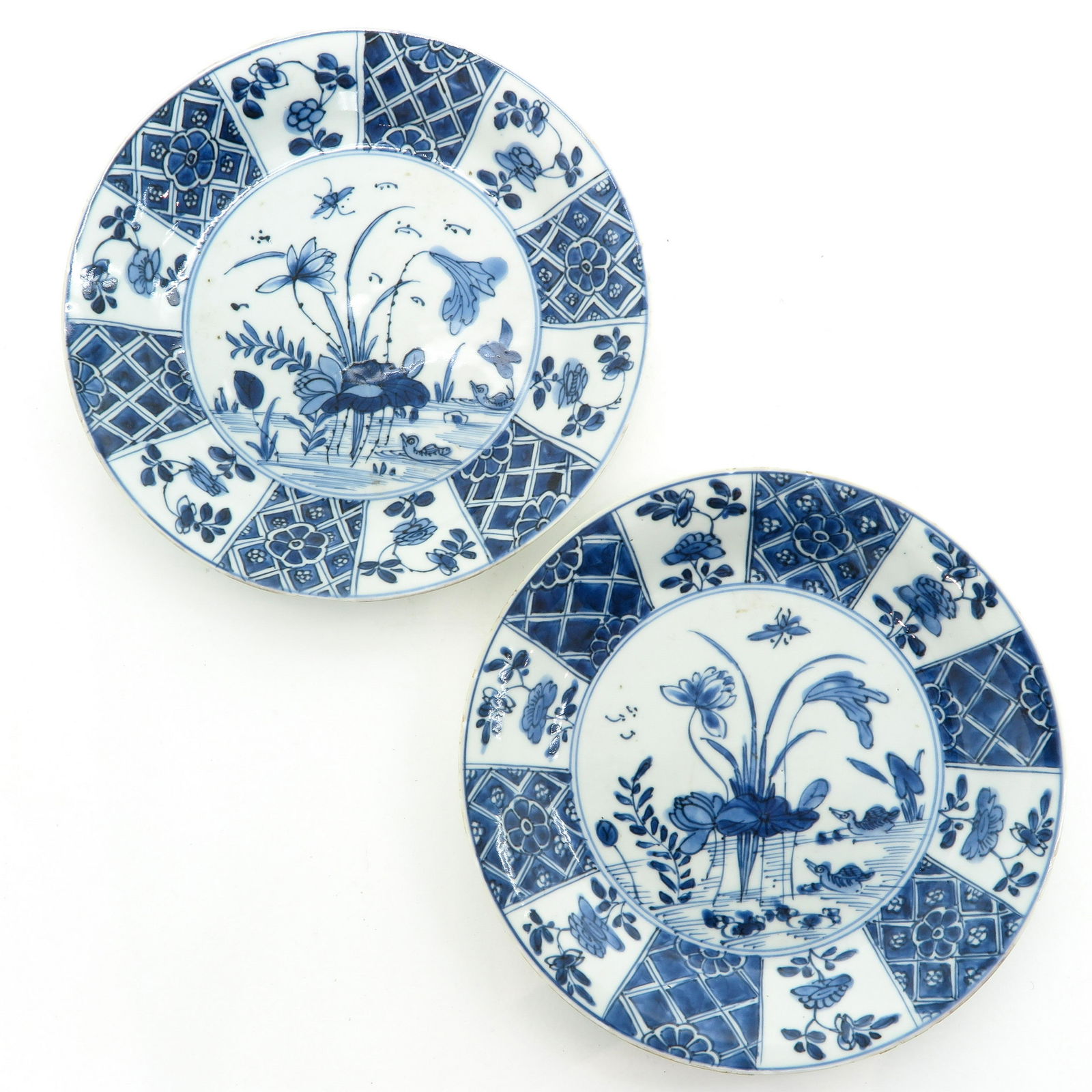 Two Blue and White Decor Plates (1 of 5)