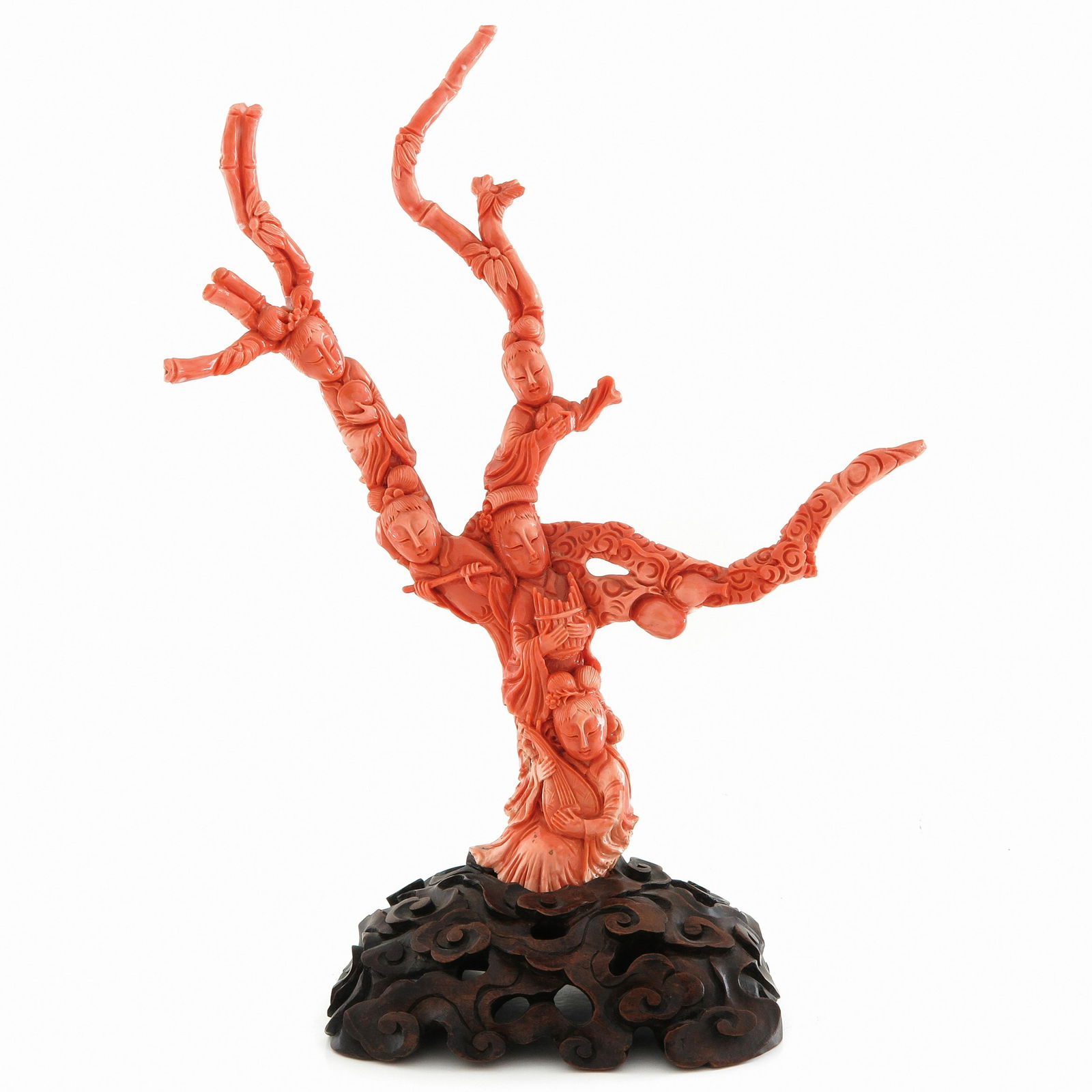 A Carved Red Coral Sculpture (1 of 9)