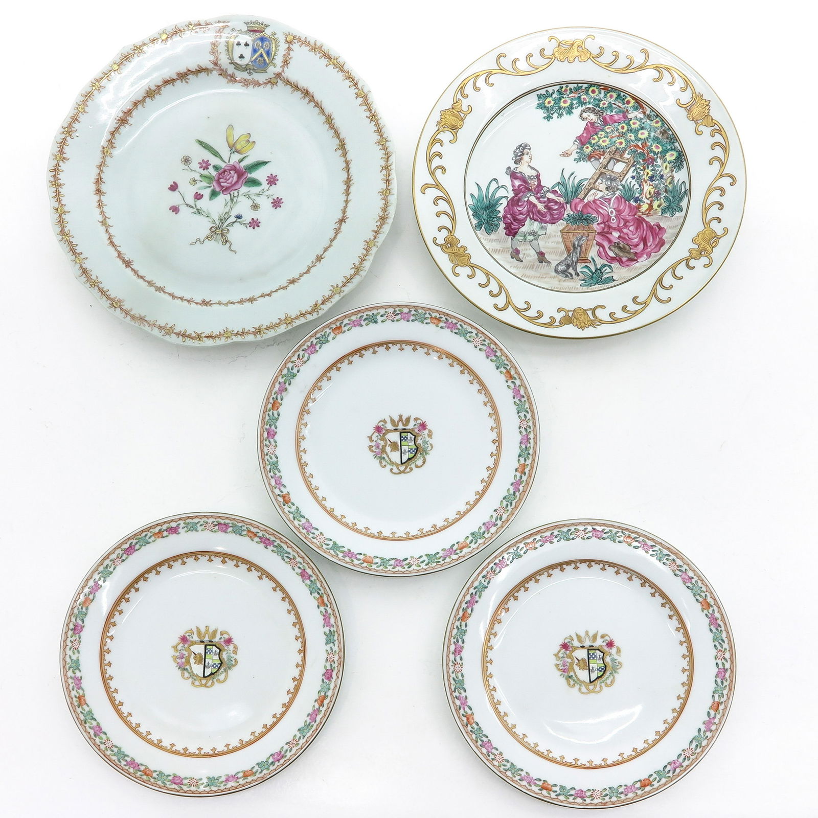 A Collection of Five Plates (1 of 7)