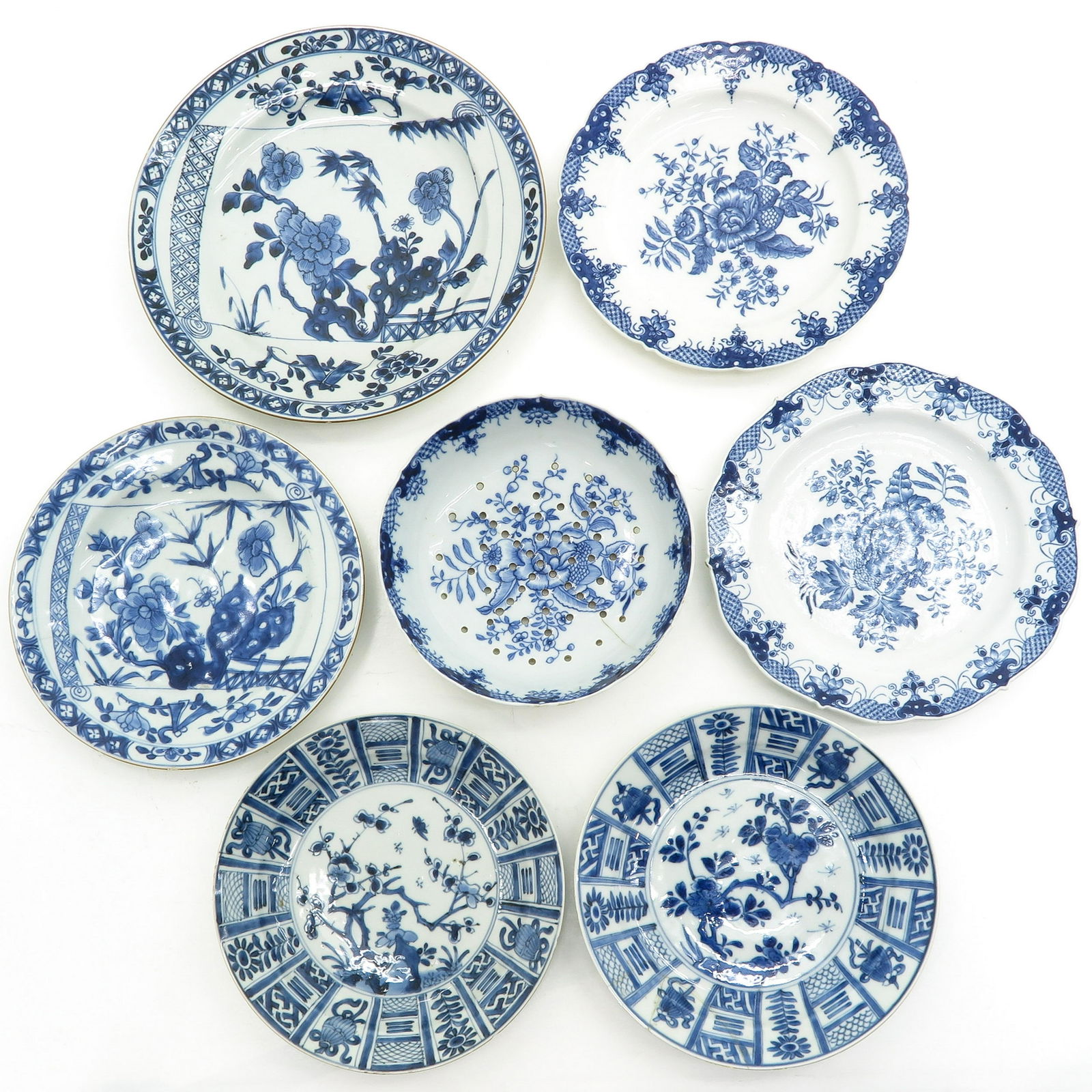 Seven Blue and White Plates (1 of 9)