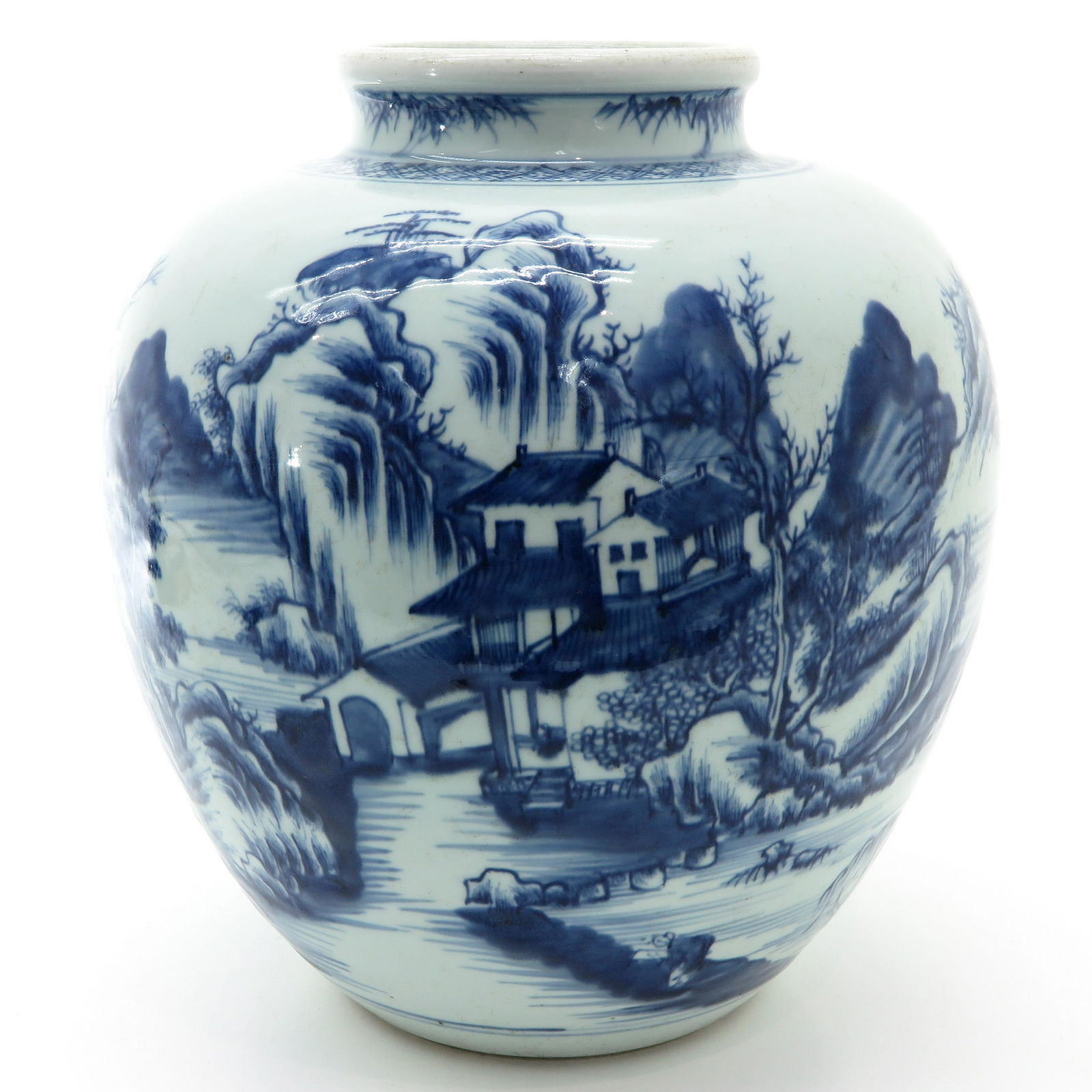 A Blue and White Decor Vase (1 of 9)