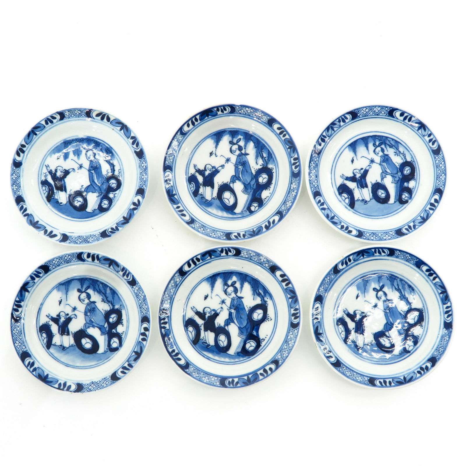Six Blue and White Decor Small Plates (1 of 9)