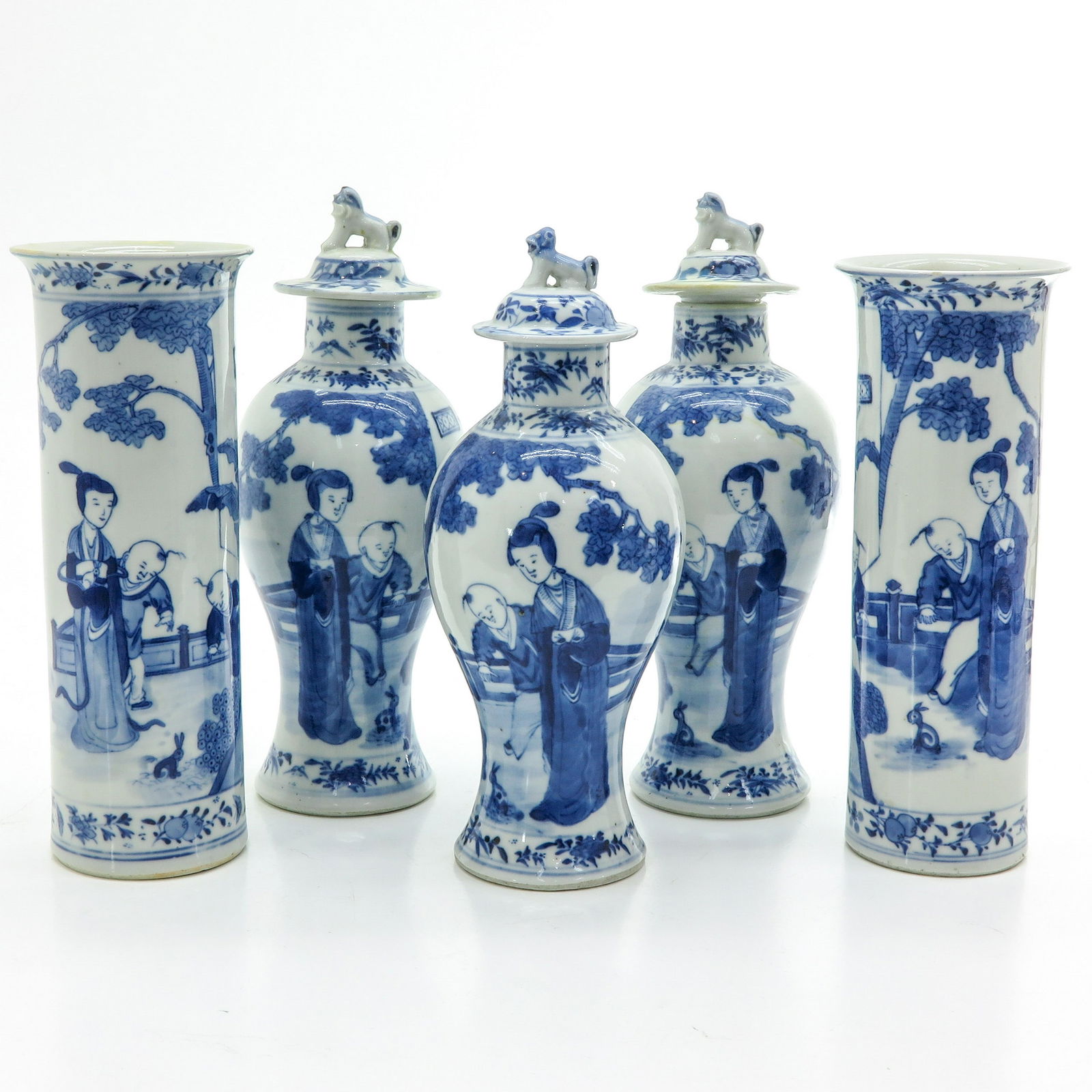 A Five Piece Garniture Set (1 of 7)