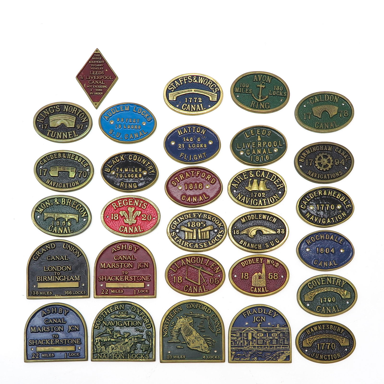 A Lot of Bronze Ship Plaques (1 of 5)
