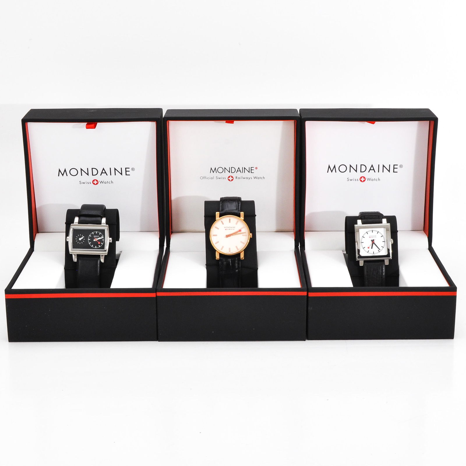 Three Mondaine Swiss Railways Watches New in Box (1 of 7)
