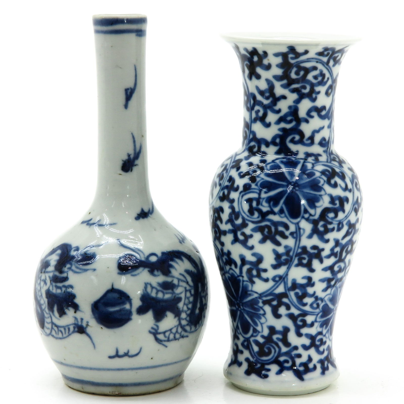 Two Chinese Blue and White Vases (1 of 9)