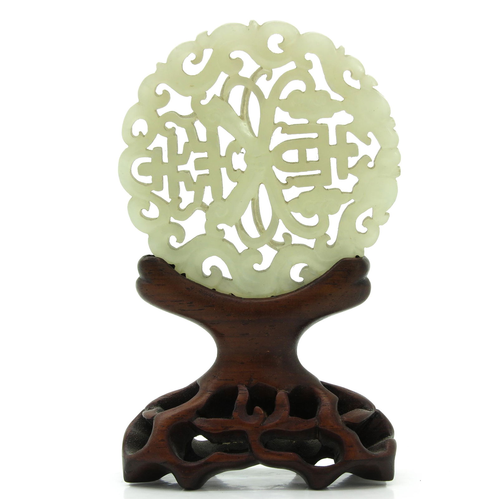 A Chinese Carved Pale Celadon Jade Carving (1 of 4)