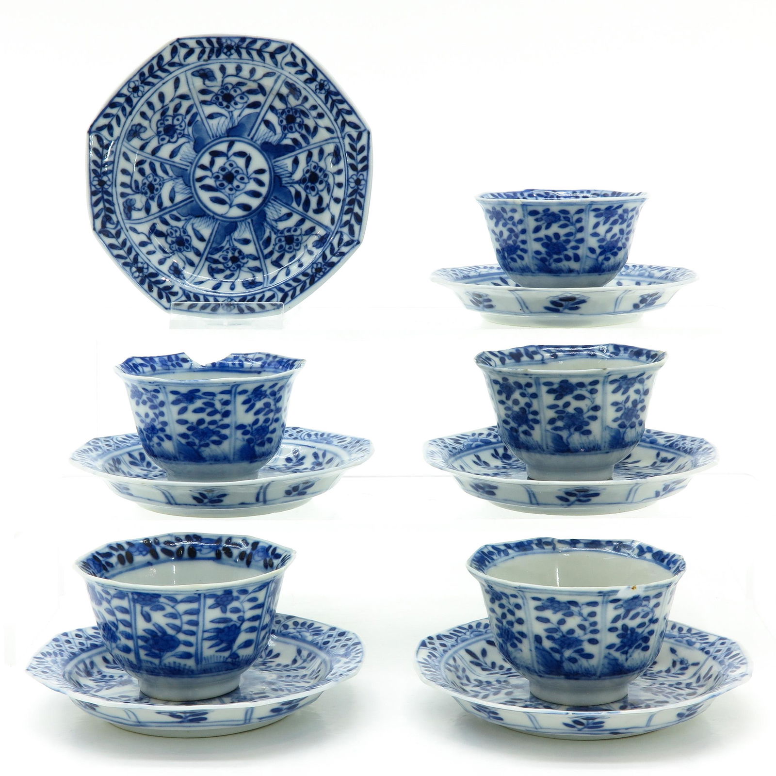 A Collection of Chinese Cups and Saucers (1 of 9)