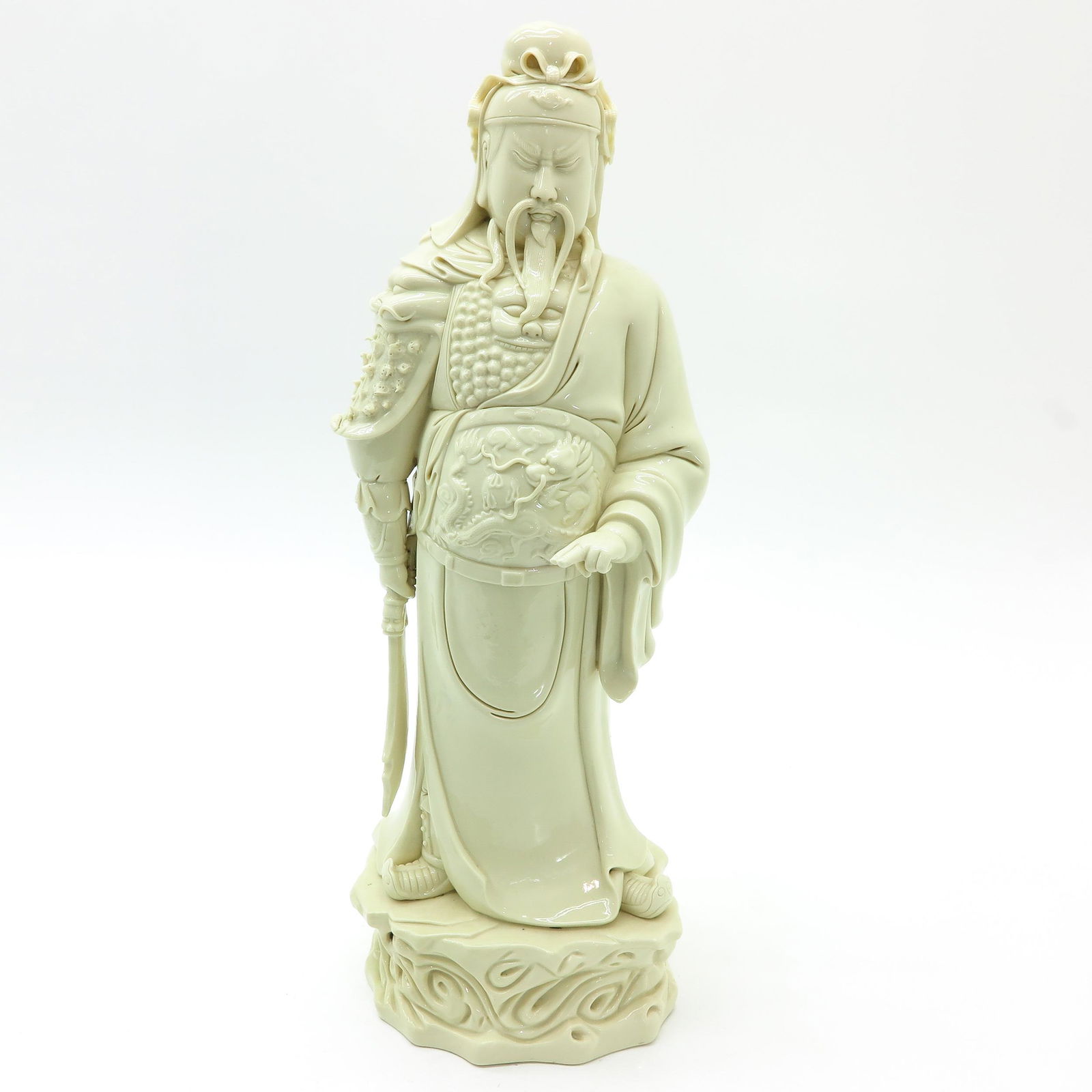 A Chinese Blanc de Chine Warrior Sculpture (1 of 10)