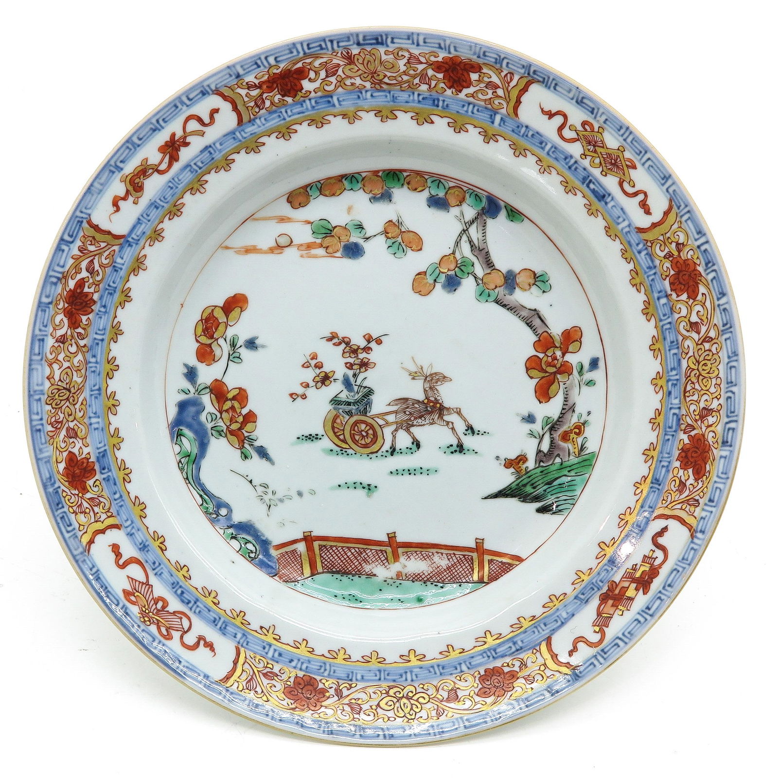 A Famille Verte Decor Plate (1 of 4)