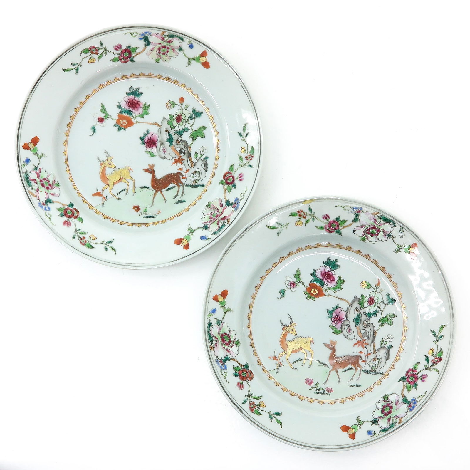A Pair of Famille Rose Plates (1 of 6)