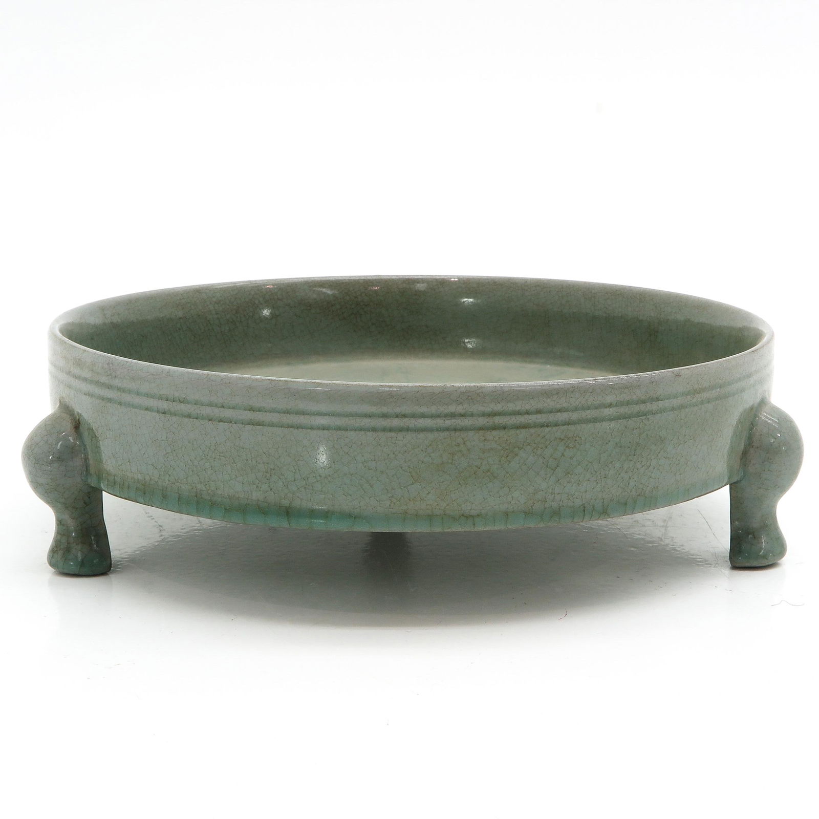 A Large Tripod Celadon Censer (1 of 6)