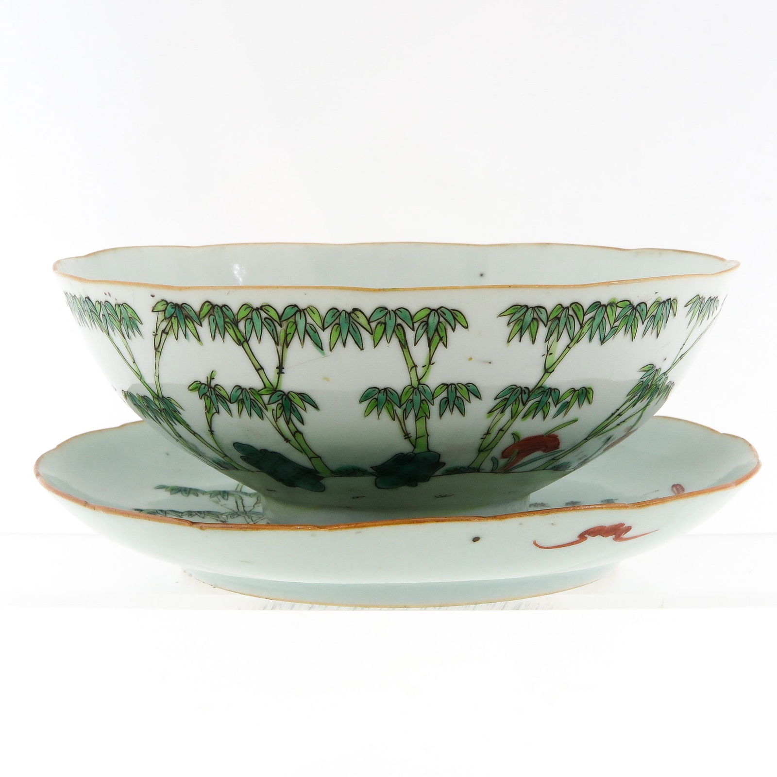A Polychrome Decor Bowl and Dish (1 of 10)