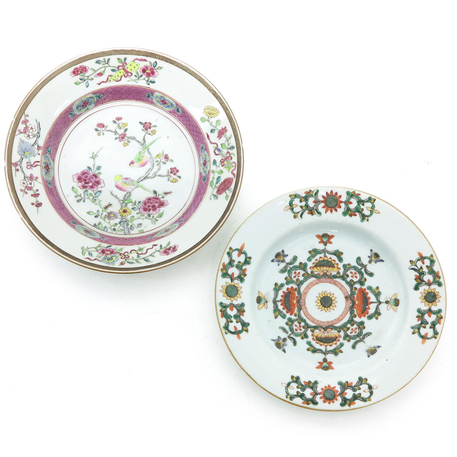 Two Polychrome Plates (1 of 6)