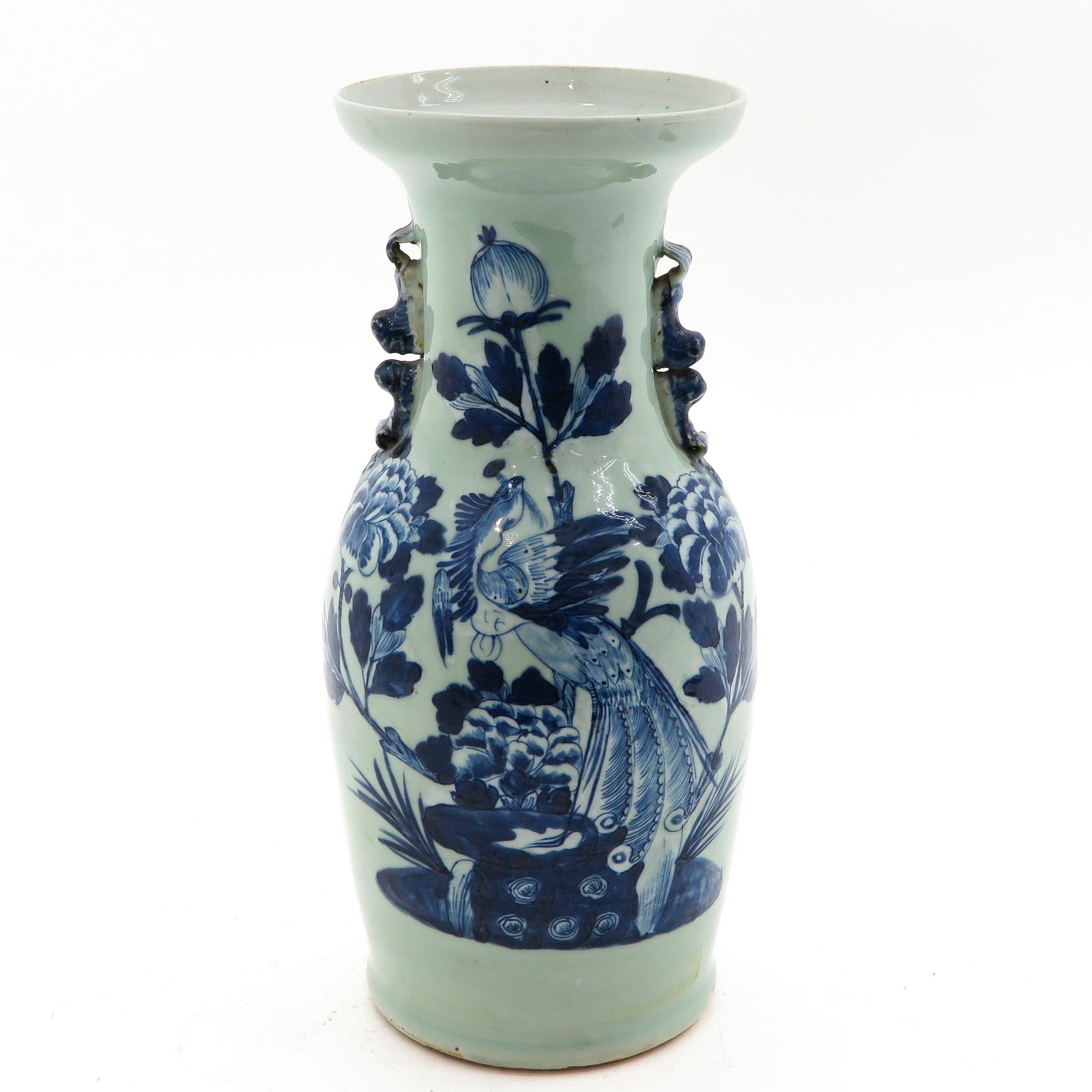 A Celadon and Blue Decor Vase (1 of 8)