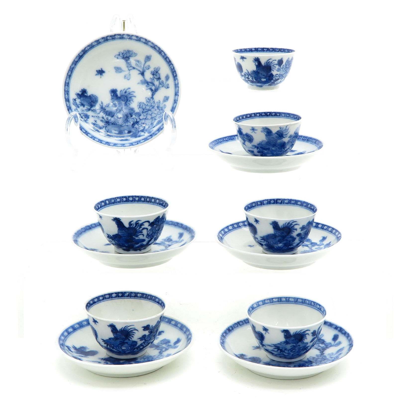 A Collection of 6 Cups and Saucers (1 of 9)