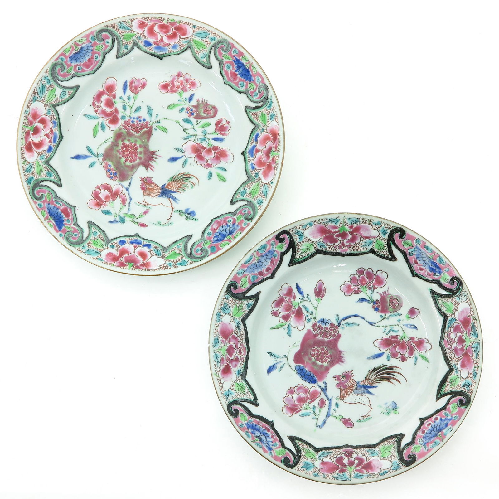 A Pair of Famille Rose Plates (1 of 6)