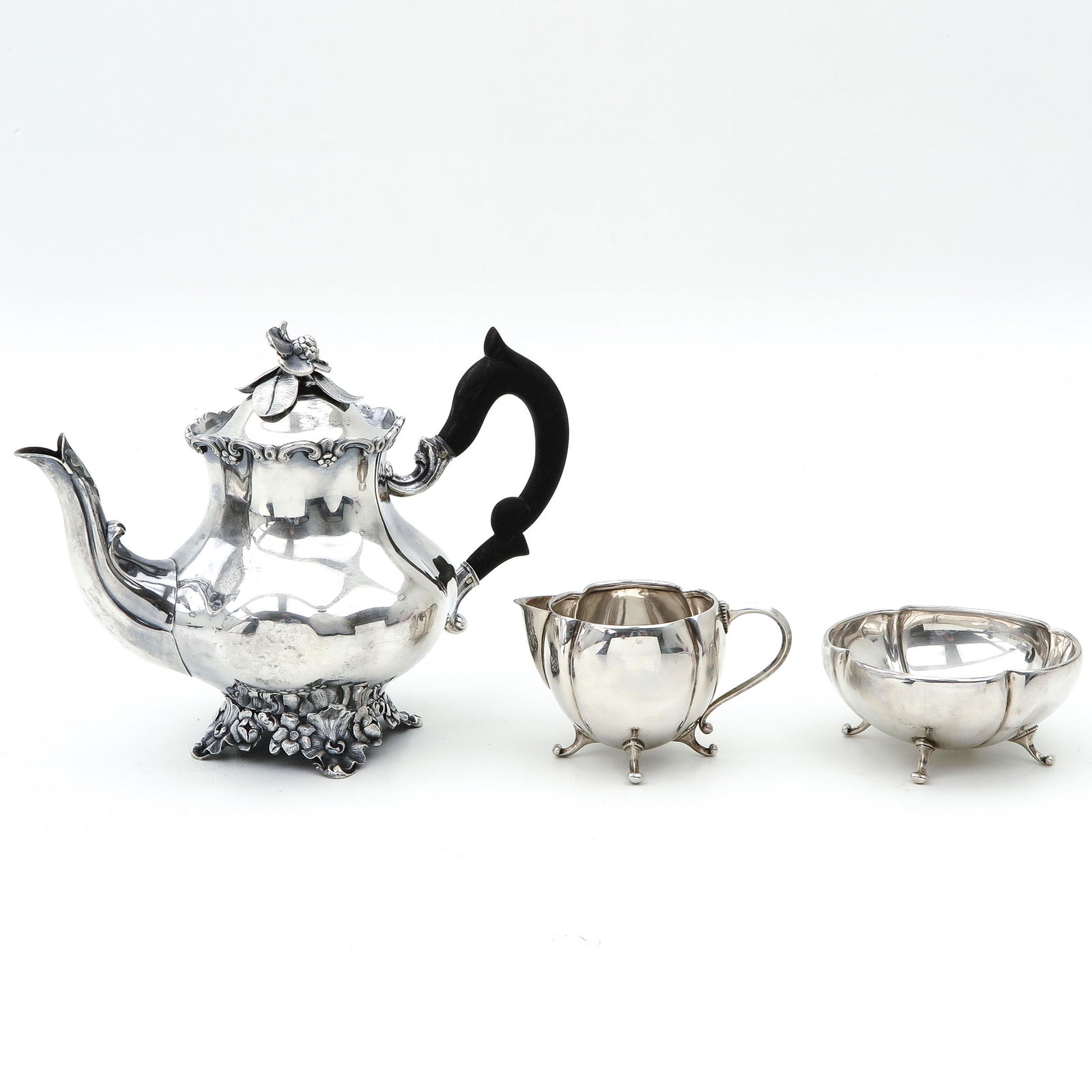 A Silver Coffee Pot and Creamer (1 of 1)