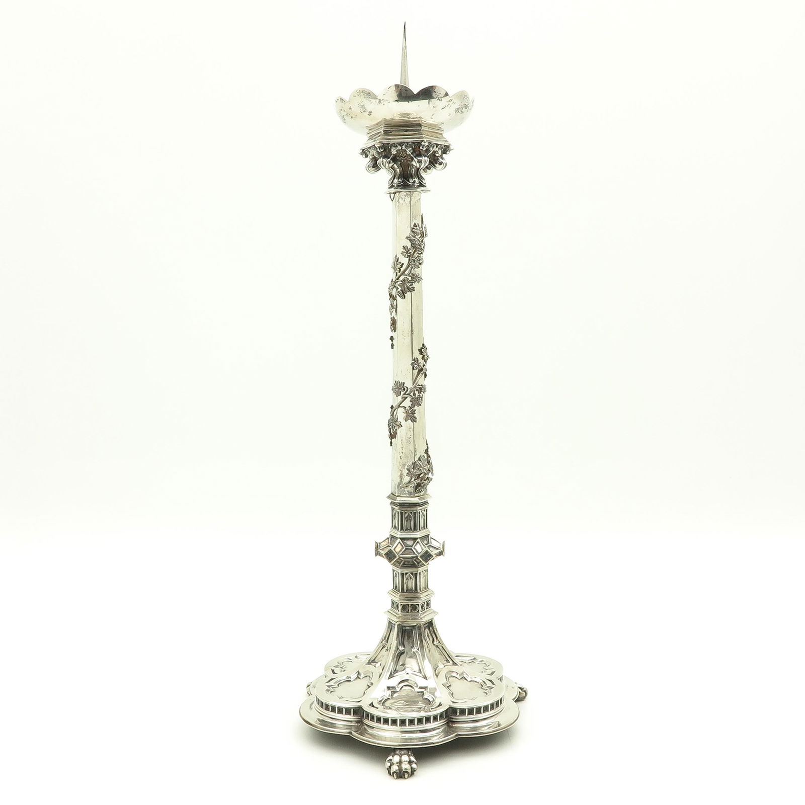 A Silver Church Candlestick (1 of 1)