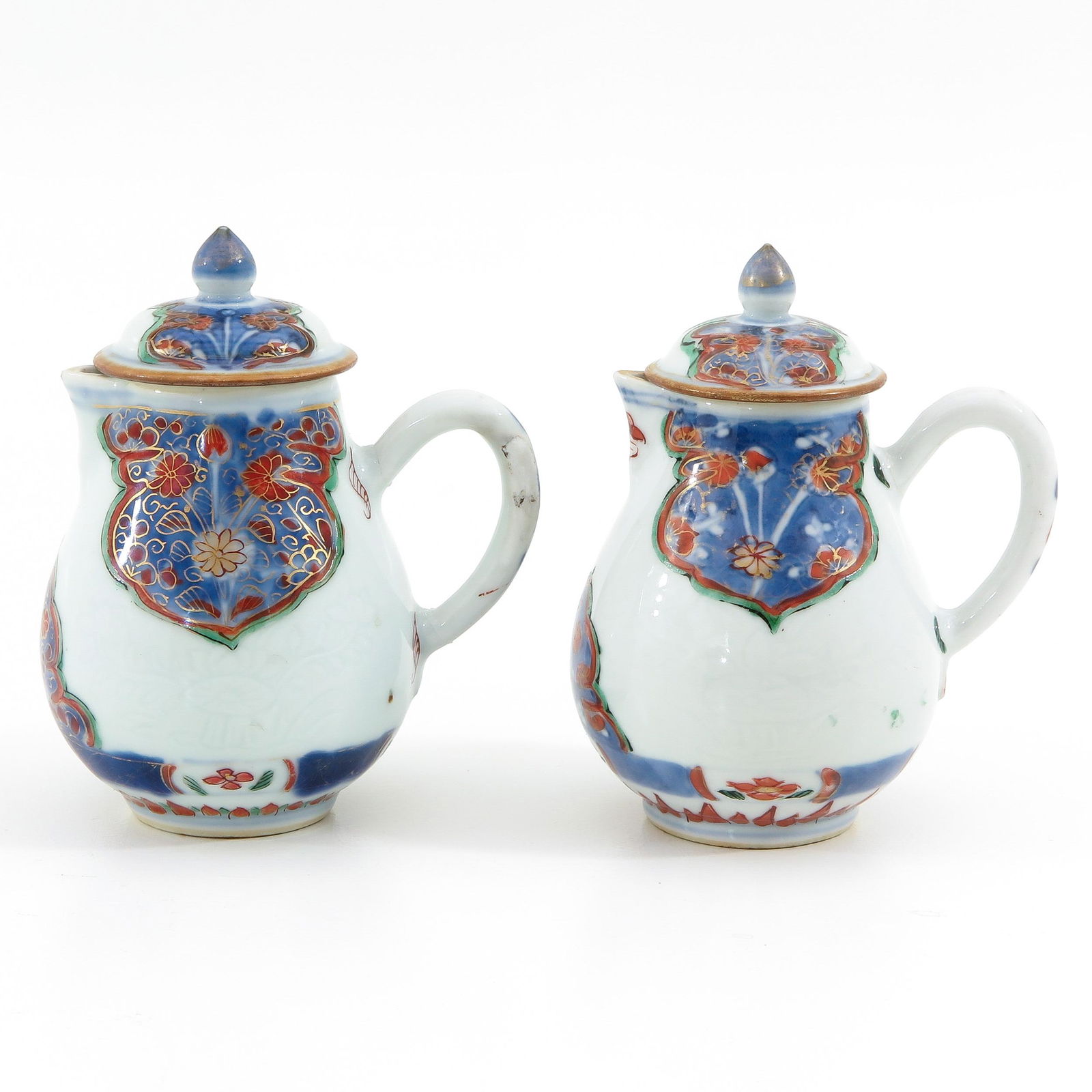 Two Polychrome Small Chocolate Pots (1 of 9)