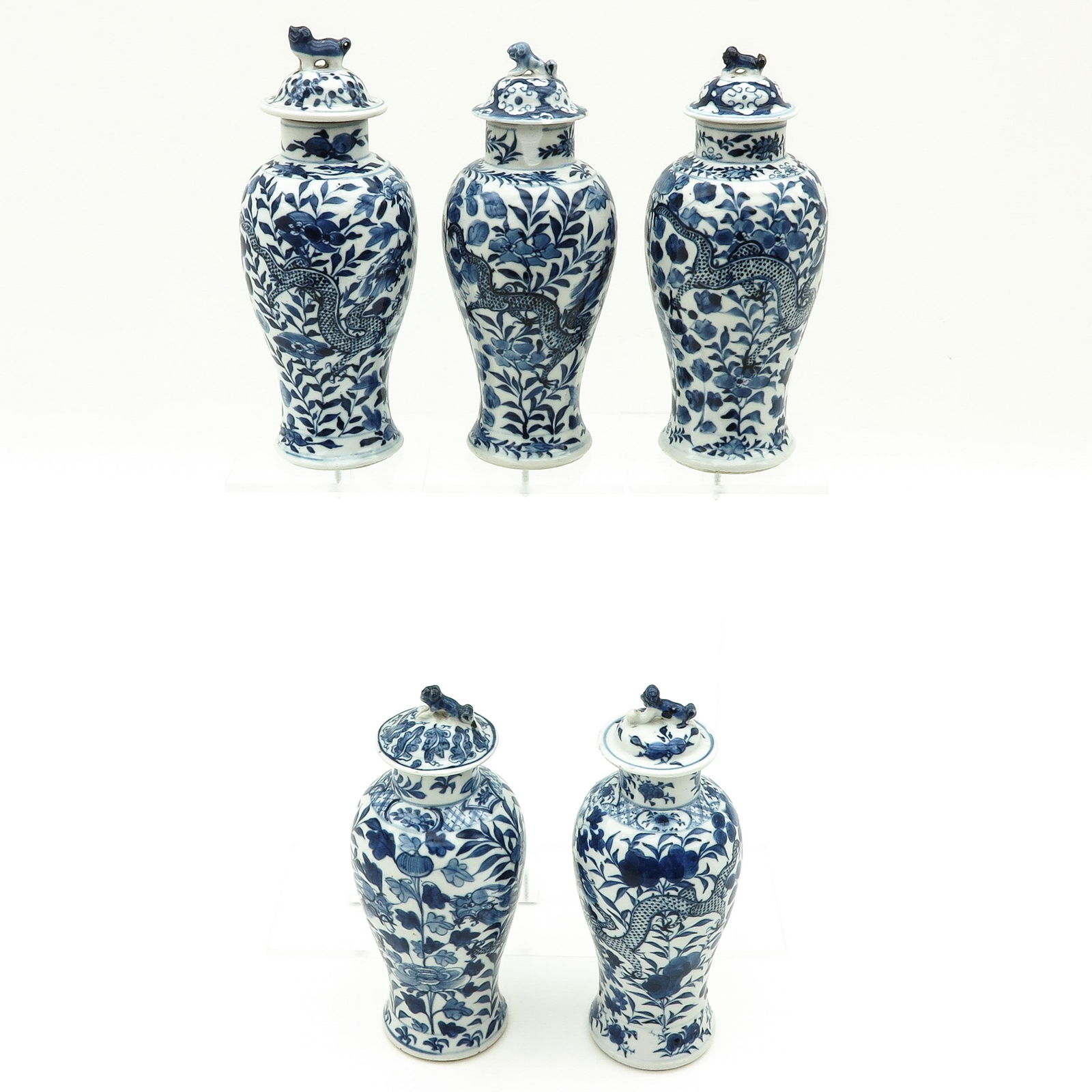 A Five Piece Garniture Set (1 of 10)