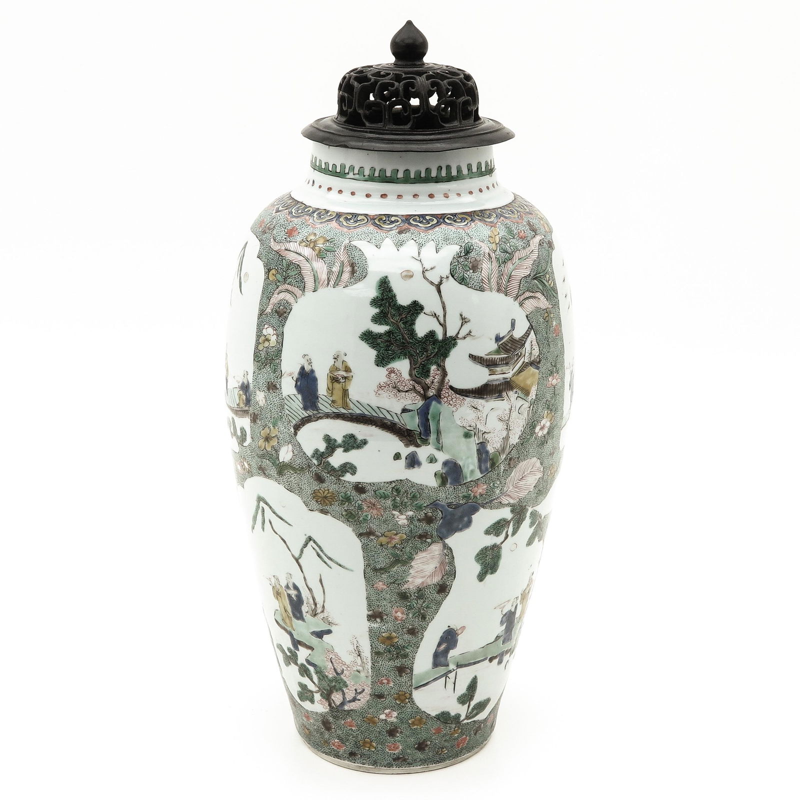A Kangxi Period Famille Verte Vase (1 of 9)