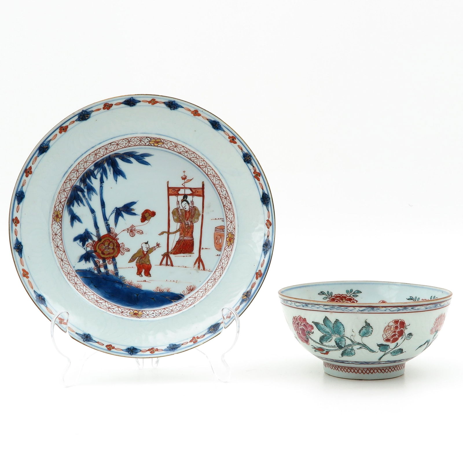 An Imari Bowl and Plate (1 of 10)