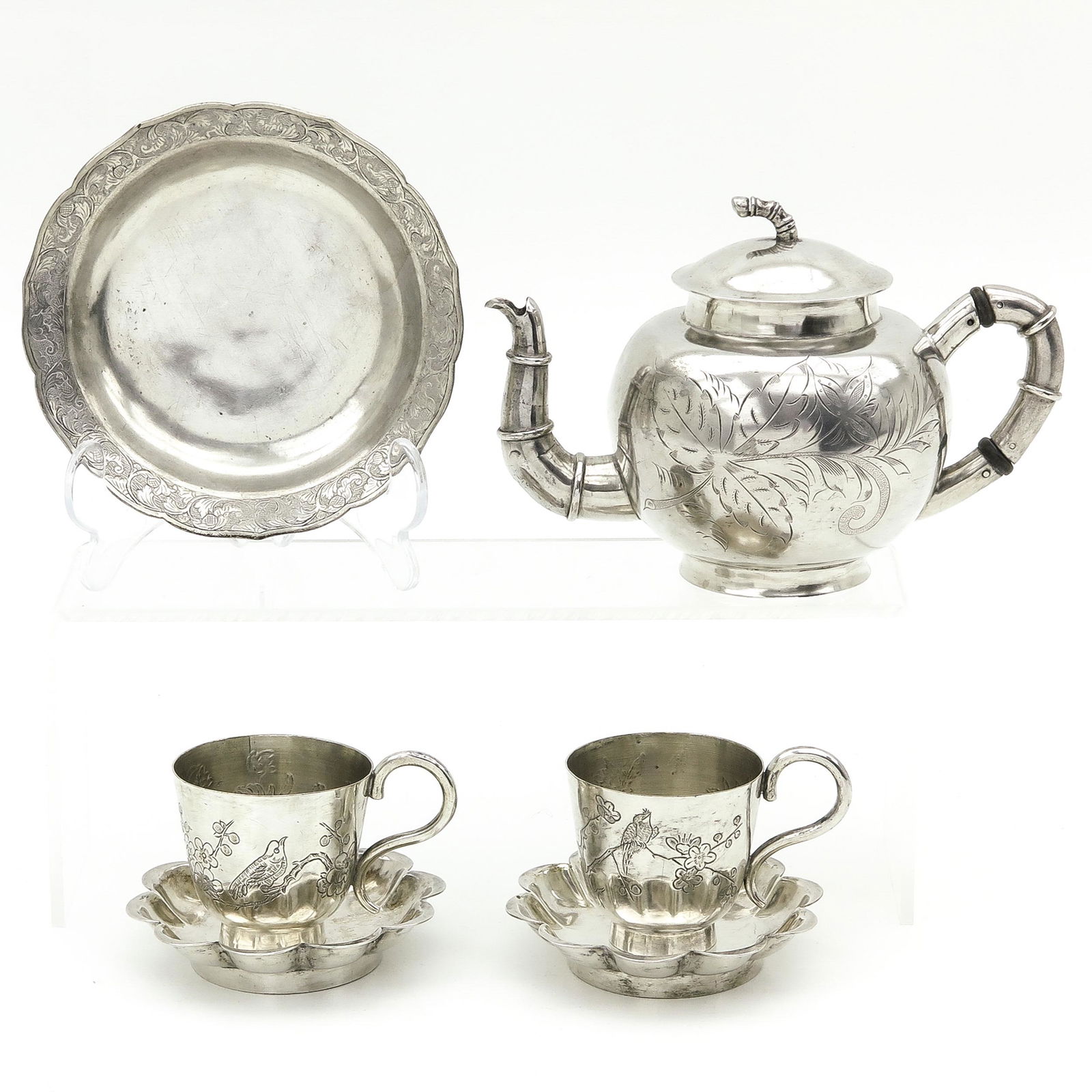 A Four Piece Tea Service (1 of 10)