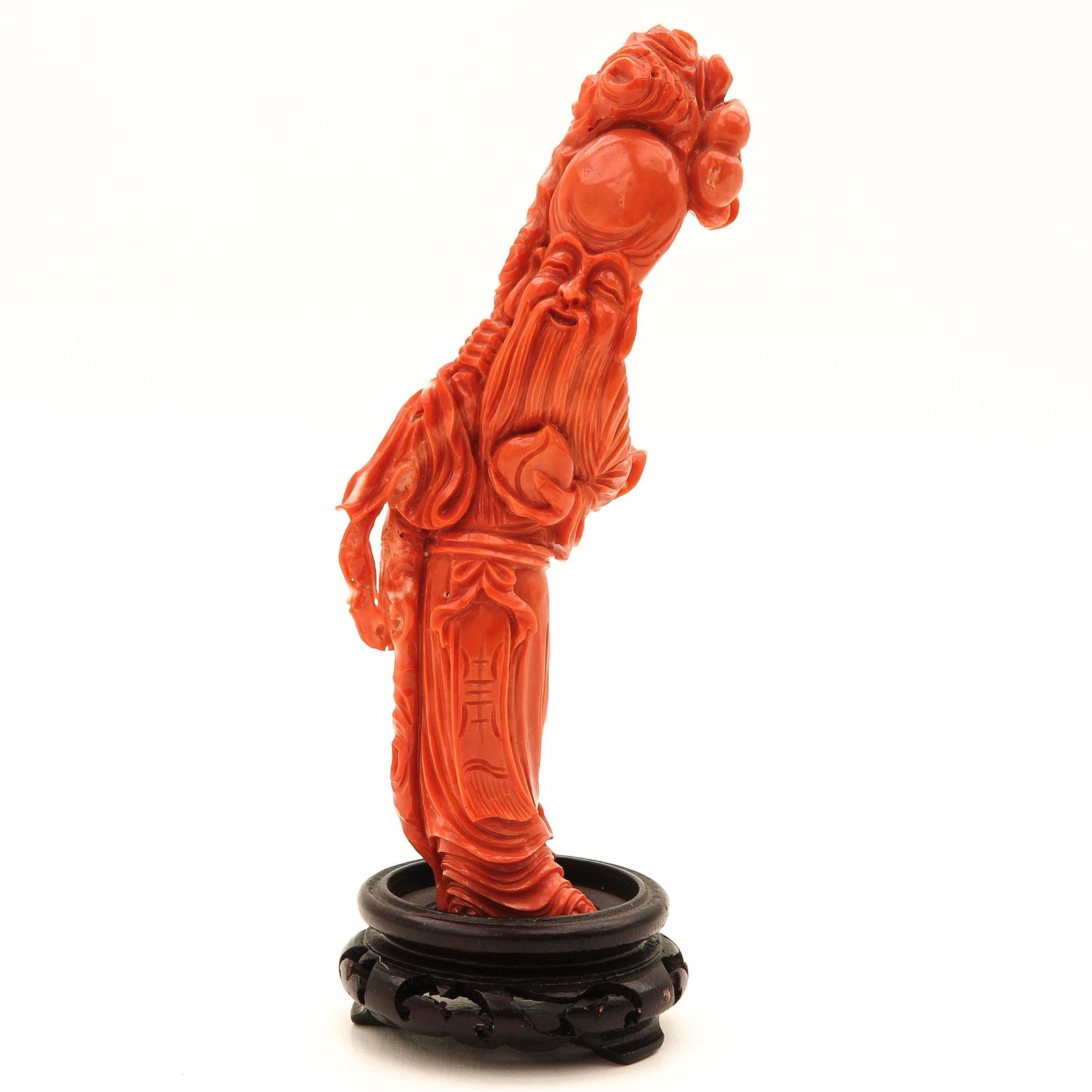 A Carved Red Coral Sculpture (1 of 9)
