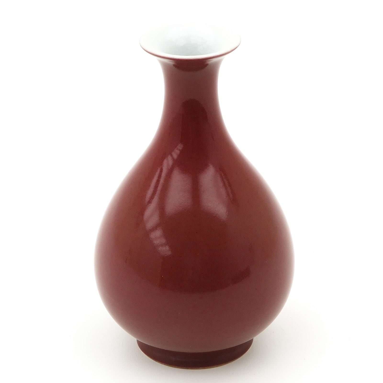 A Peach Bloom Glazed Pear Shaped Vase (1 of 9)