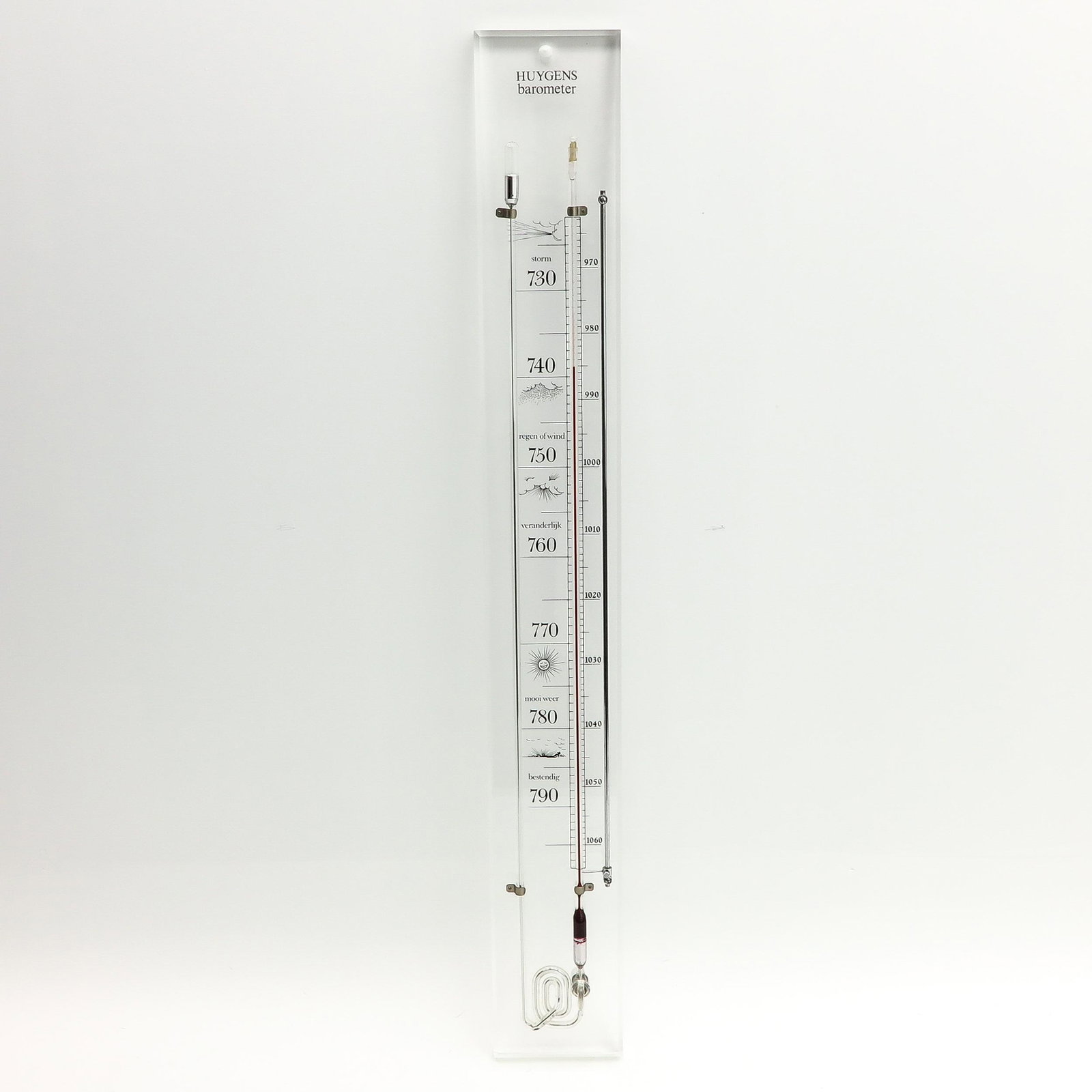 A Barometer Signed Hyugens: 106 cm. tall.