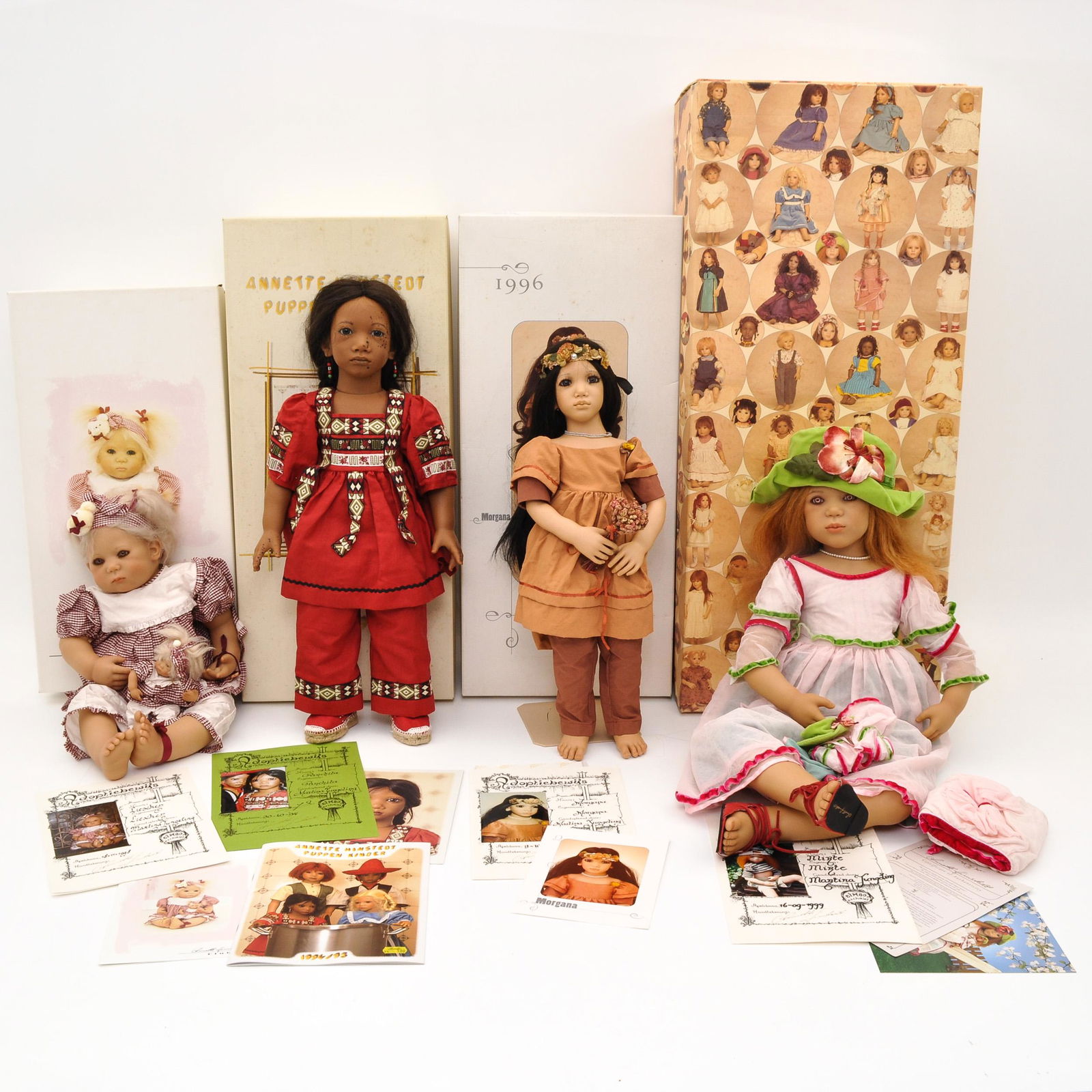 A Collection of 4 Annette Himstedt Dolls (1 of 5)