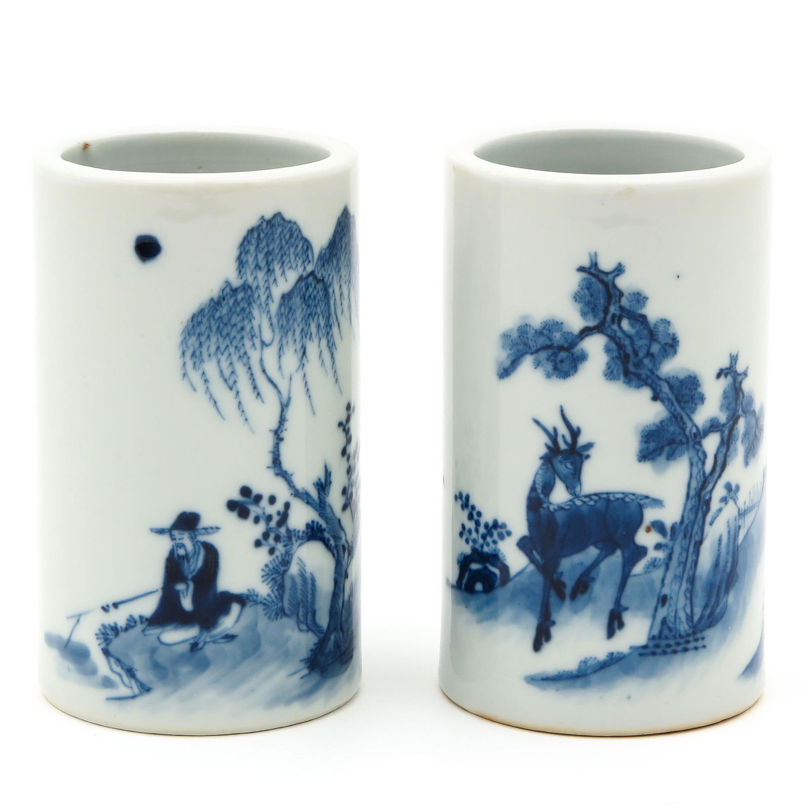 Two Blue and White Pencil Pots (1 of 10)