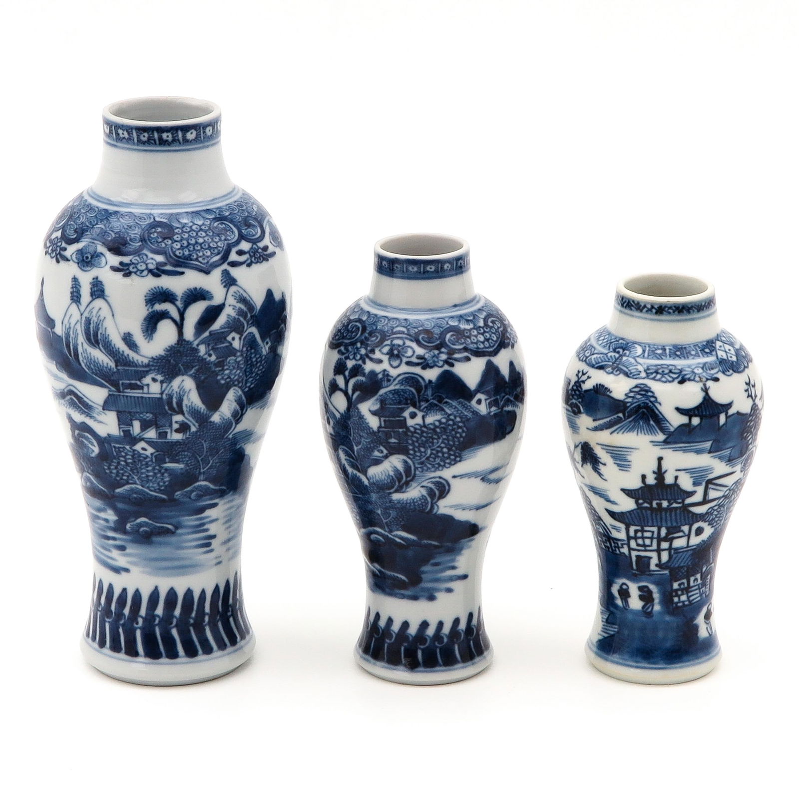 A Collection of 3 Garniture Vases (1 of 10)