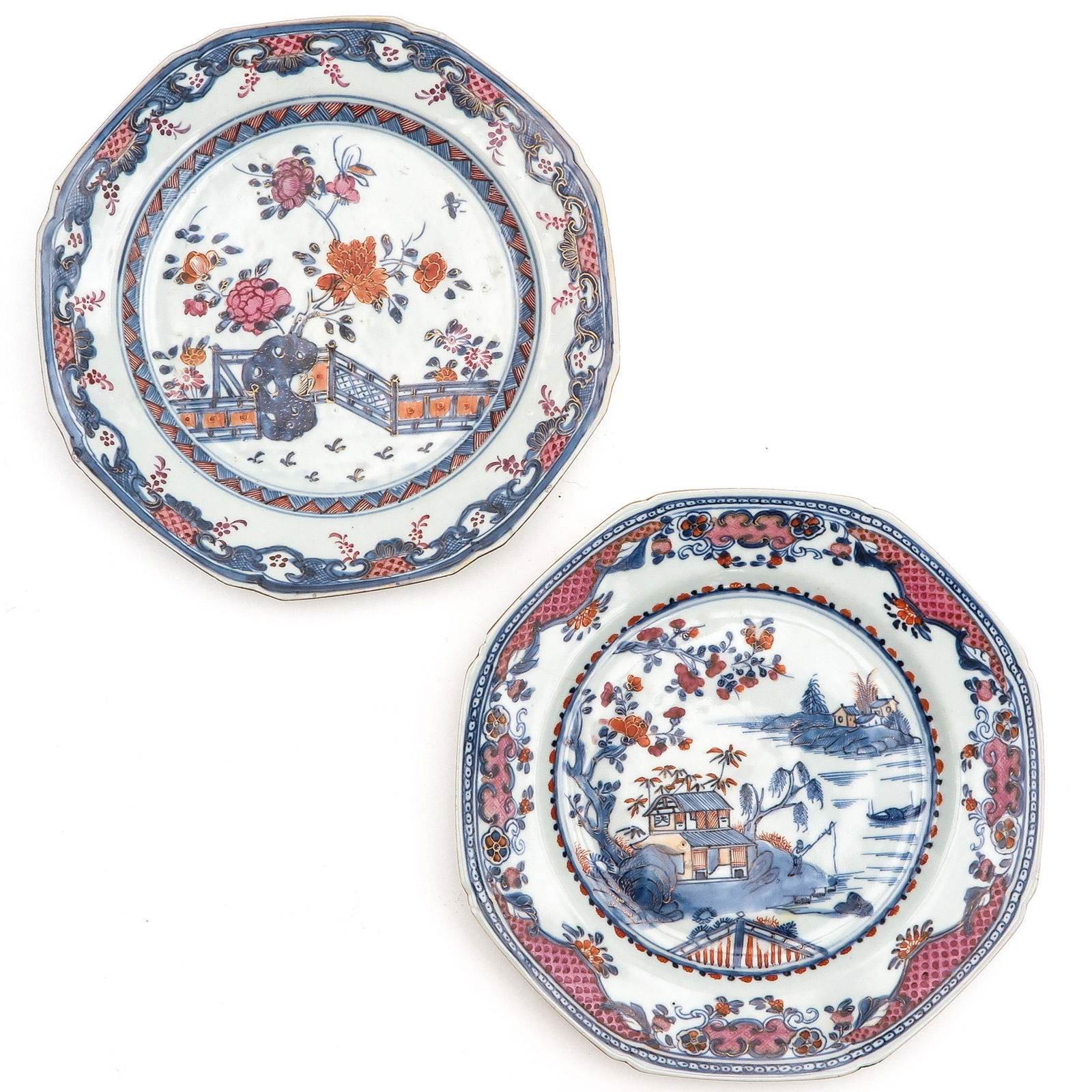 A Lot of 2 Polychrome Plates (1 of 10)