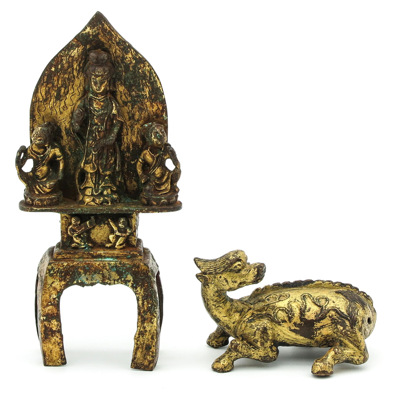 Two Bronze Chinese Figures (1 of 10)
