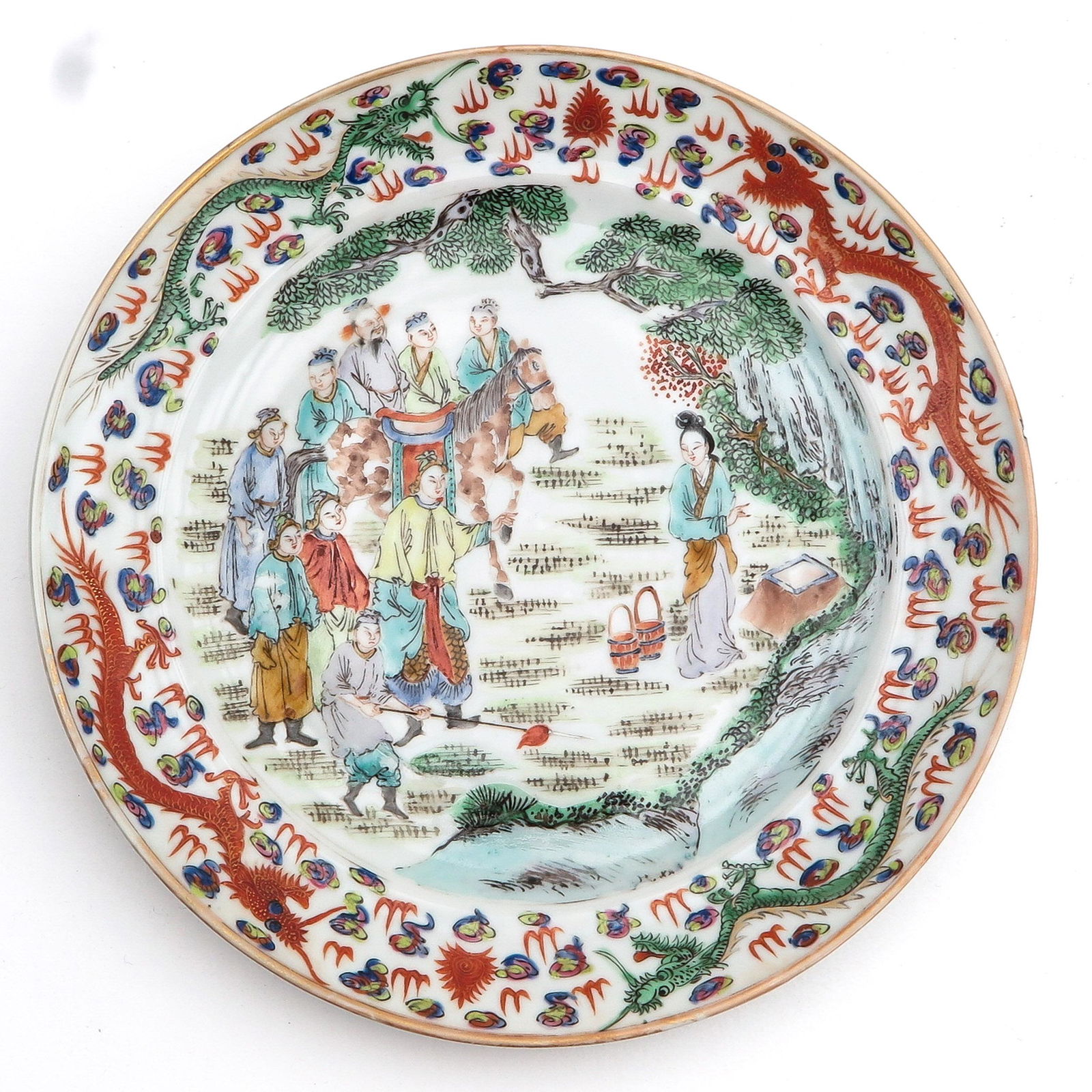 A Polychrome Decor Plate (1 of 5)